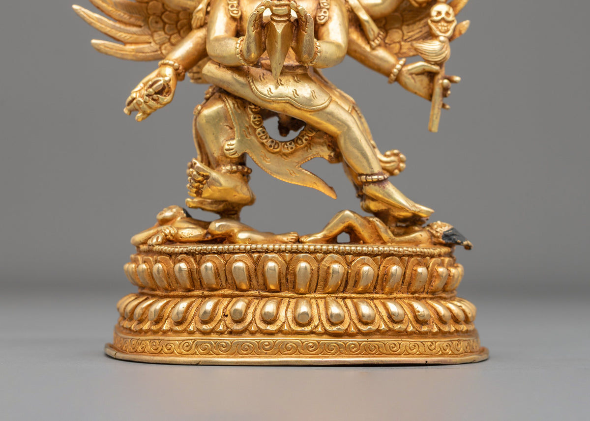 Vajrakilaya Statue | 24K Gold Sacred Sculpture