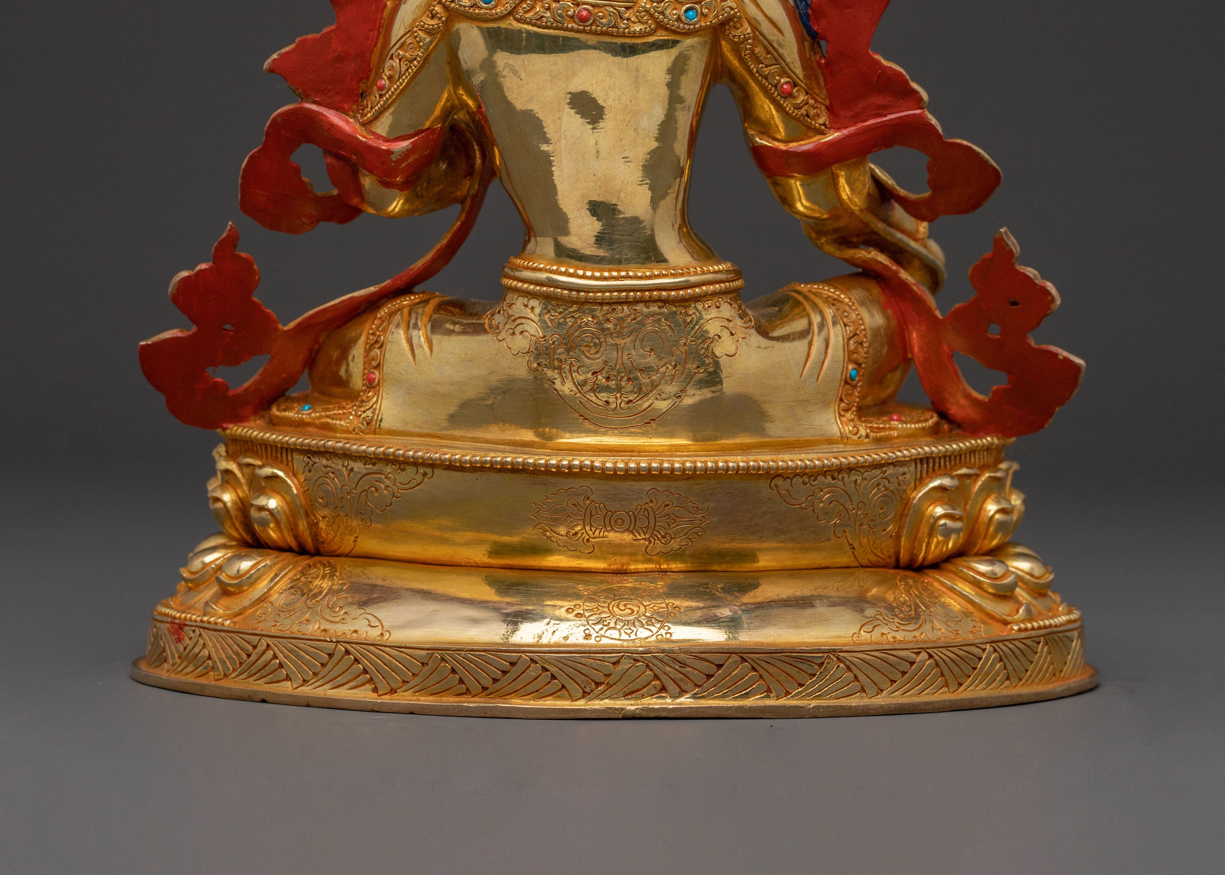 Handcrafted Green Tara Goddess Statue