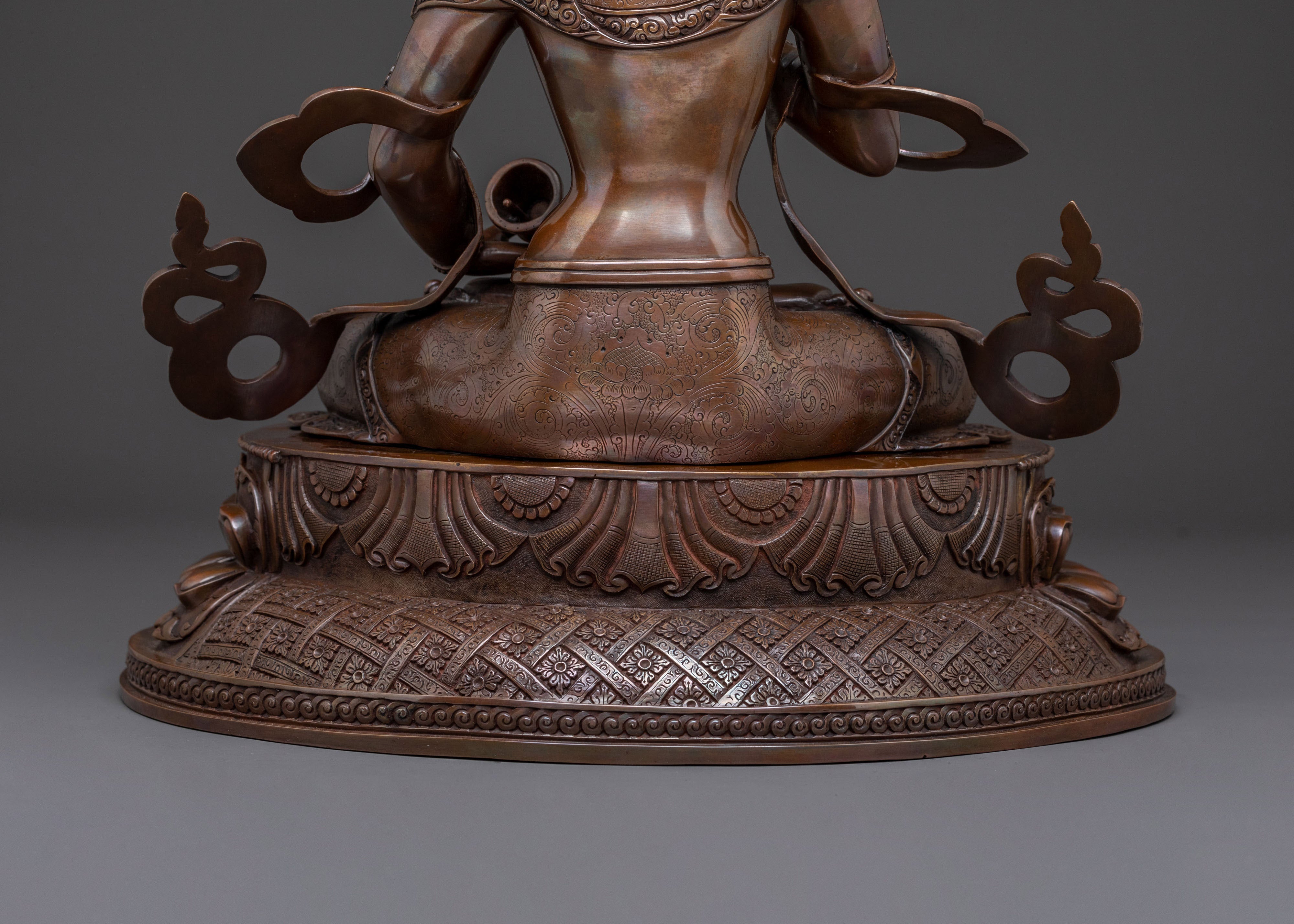 Vajrasattva Spiritual Statue | Meditational Figure