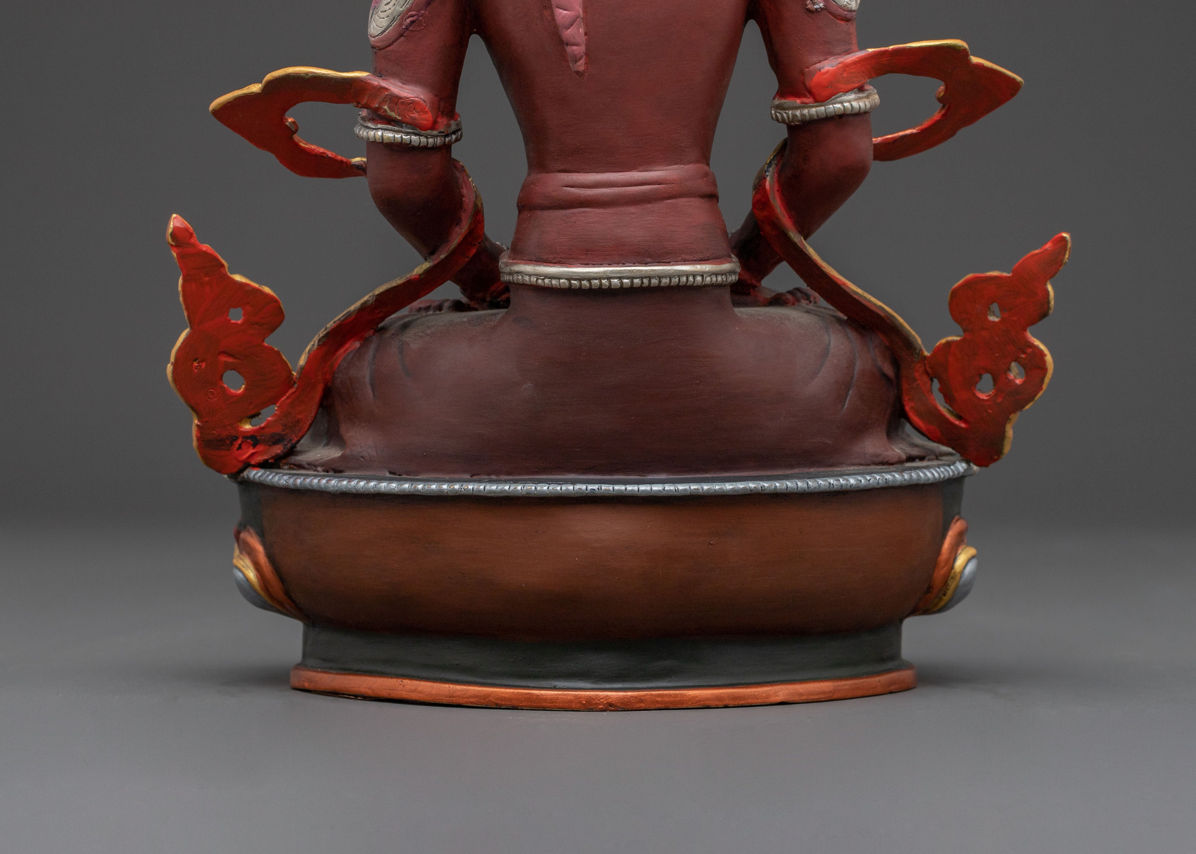 Amitayus Sacred Longevity Statue – Gilded Copper Masterpiece