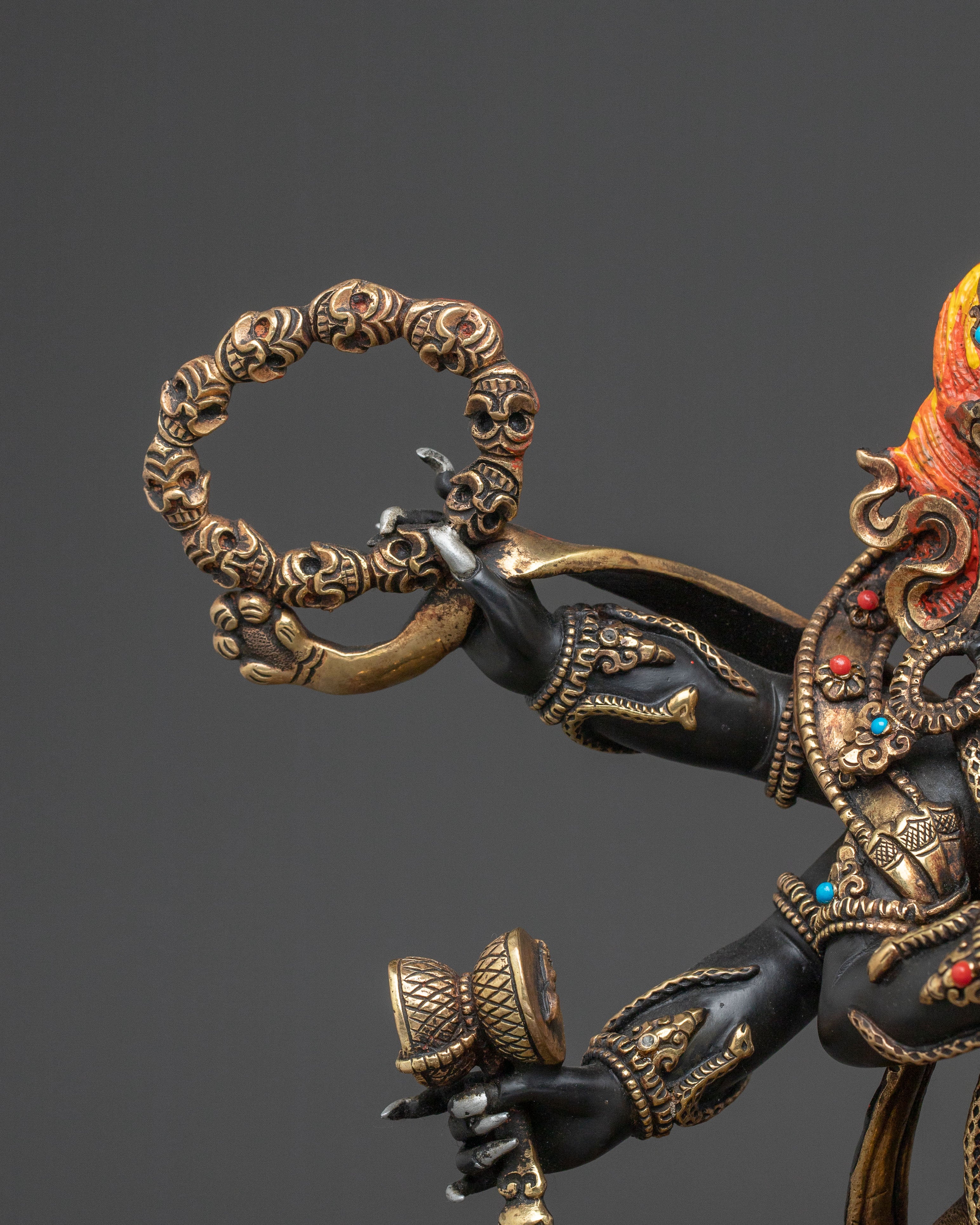 Six Armed Mahakala Divine Statue | Spiritual Decor
