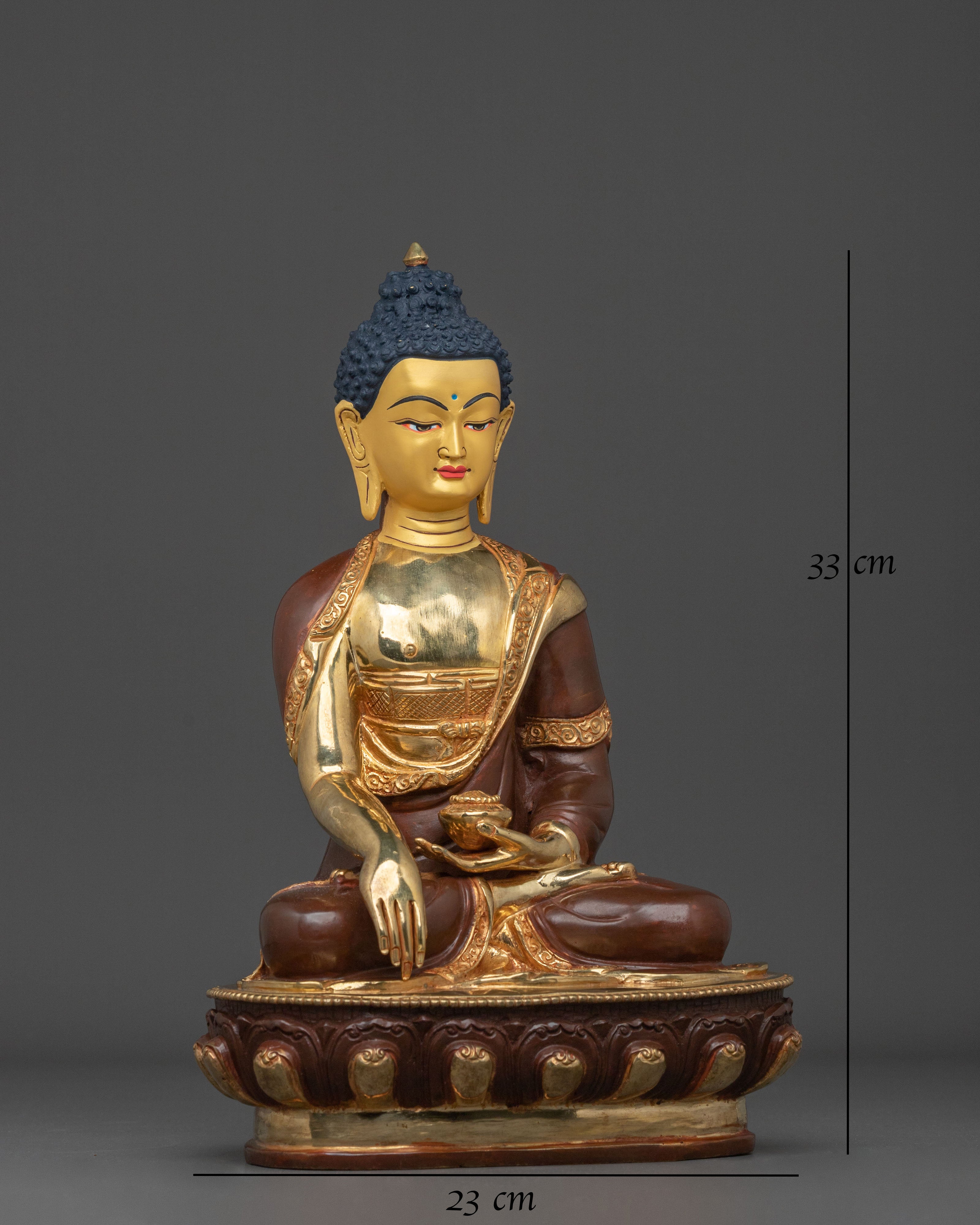 Handcrafted Shakyamuni Buddha Vajrayana Sculpture