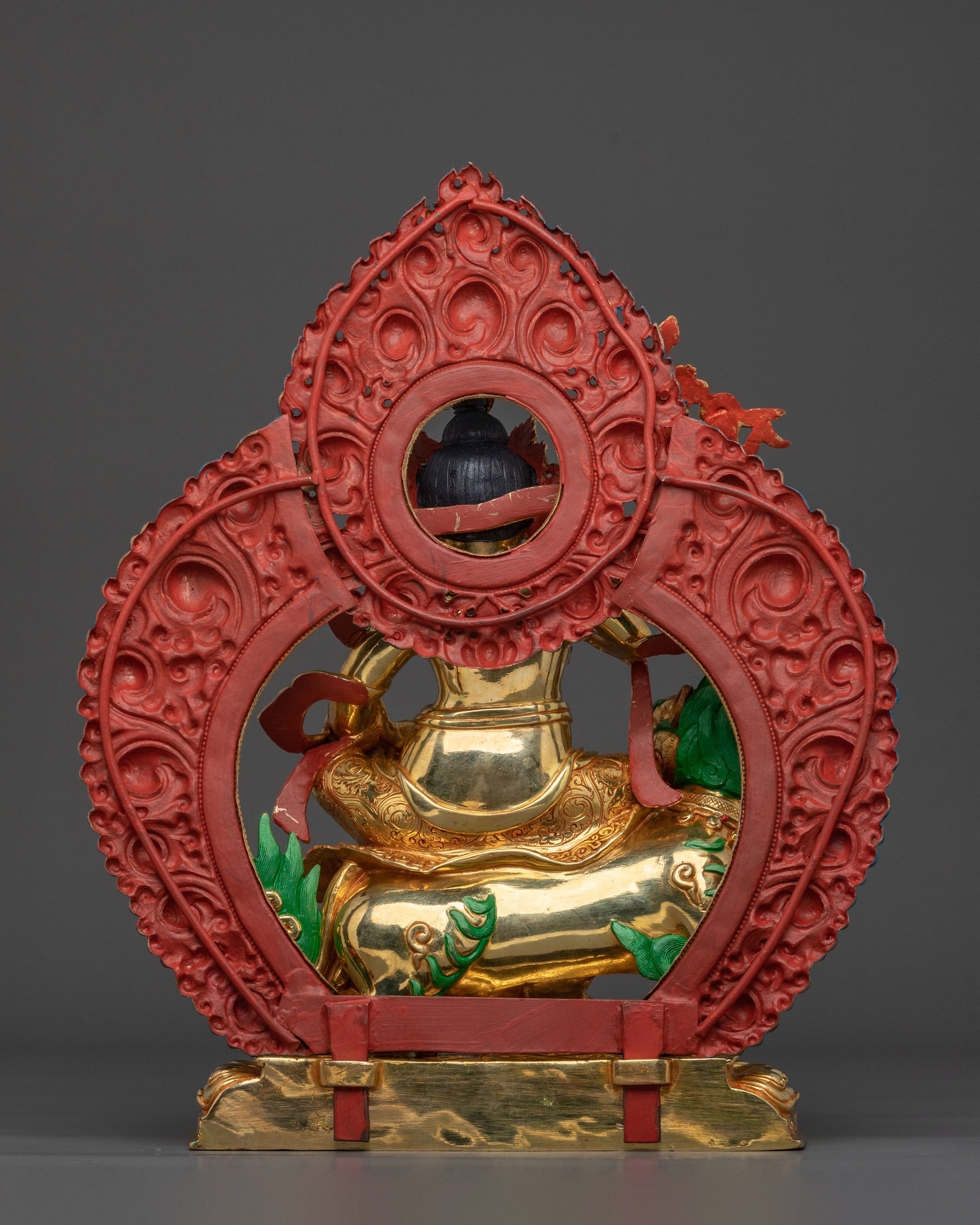 Tibetan Wealth God Namtoshe Statue | Traditional Himalayan Sacred Artwork