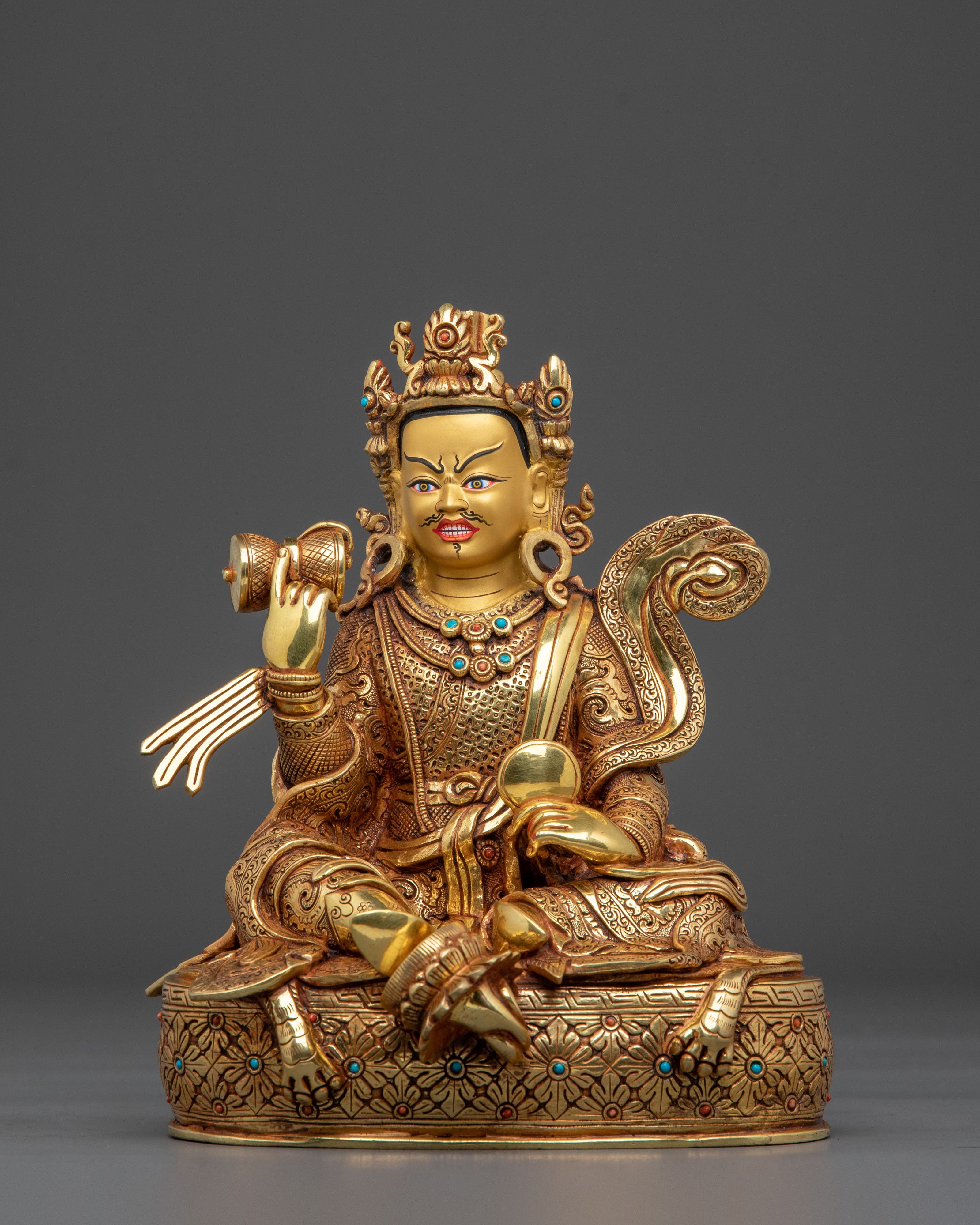 8 Manifestation of Guru Rinpoche Set with 24k Gold Glided