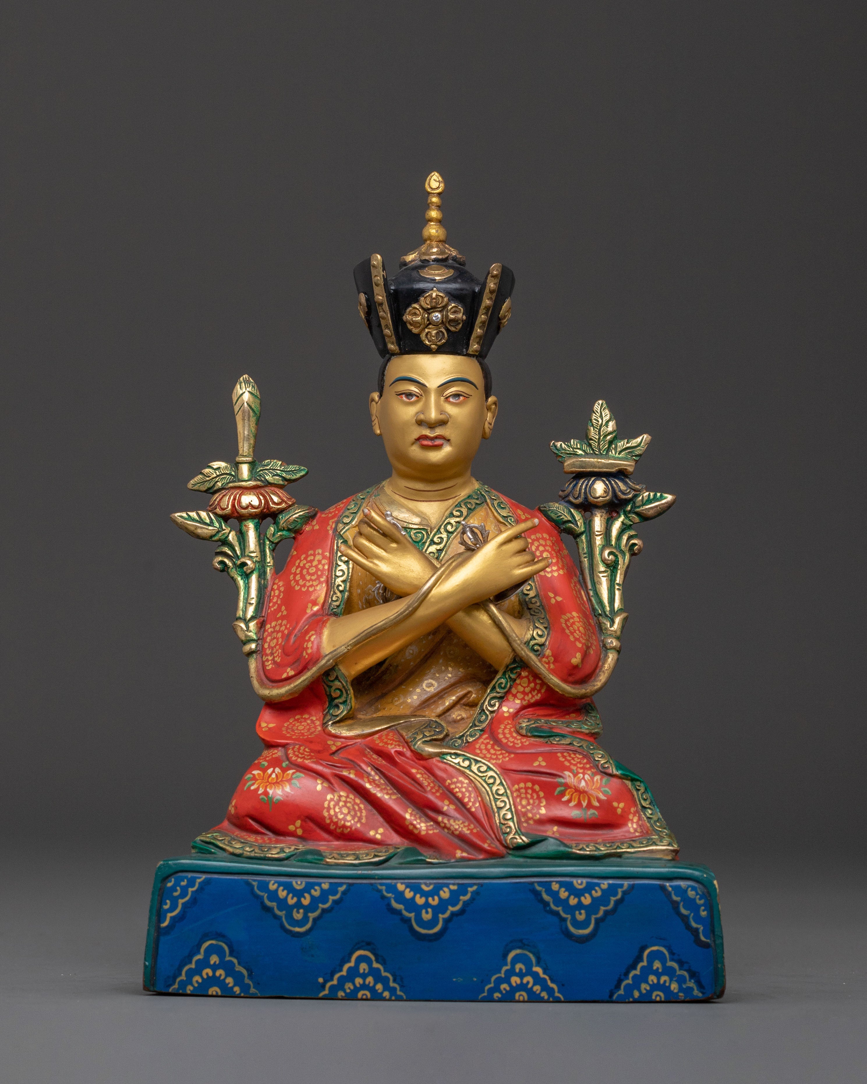 16th Karmapa Handcrafted Statue | 24K Gold Gilded
