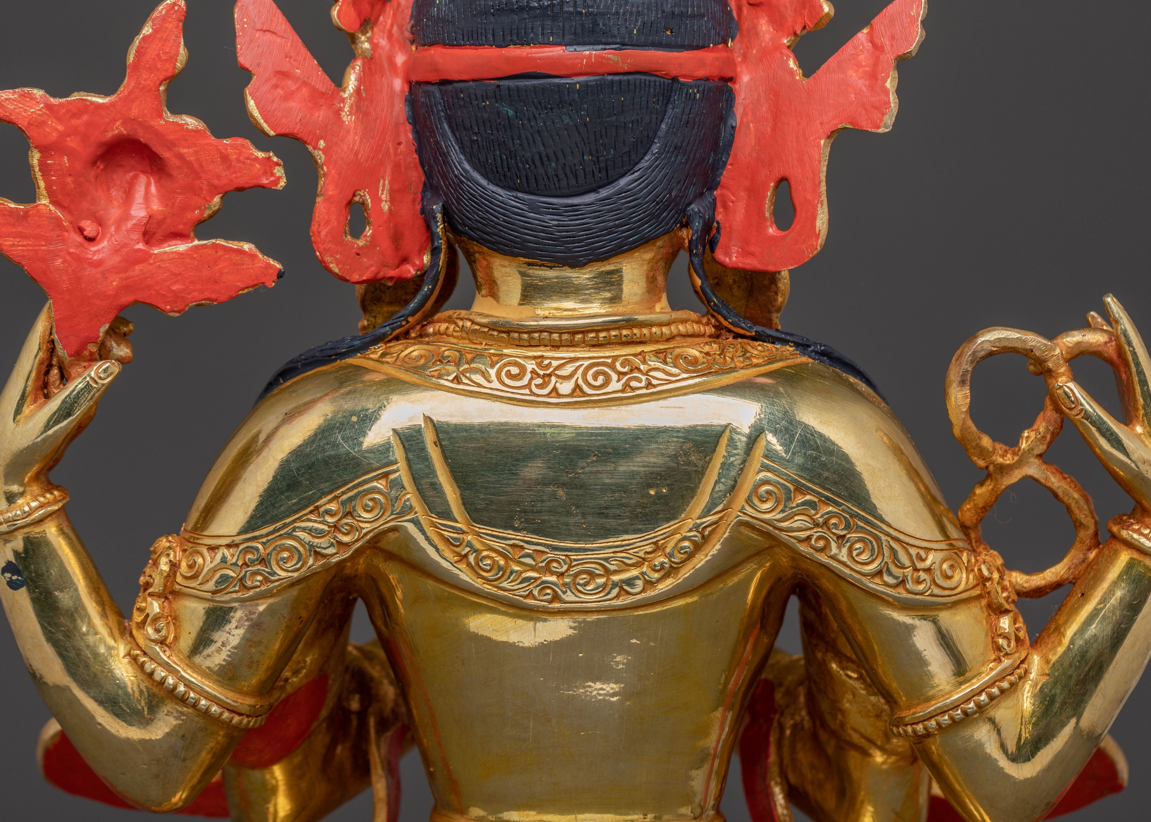 Chenrezig Sacred Tibetan Statue | Meditation Altar Figurine