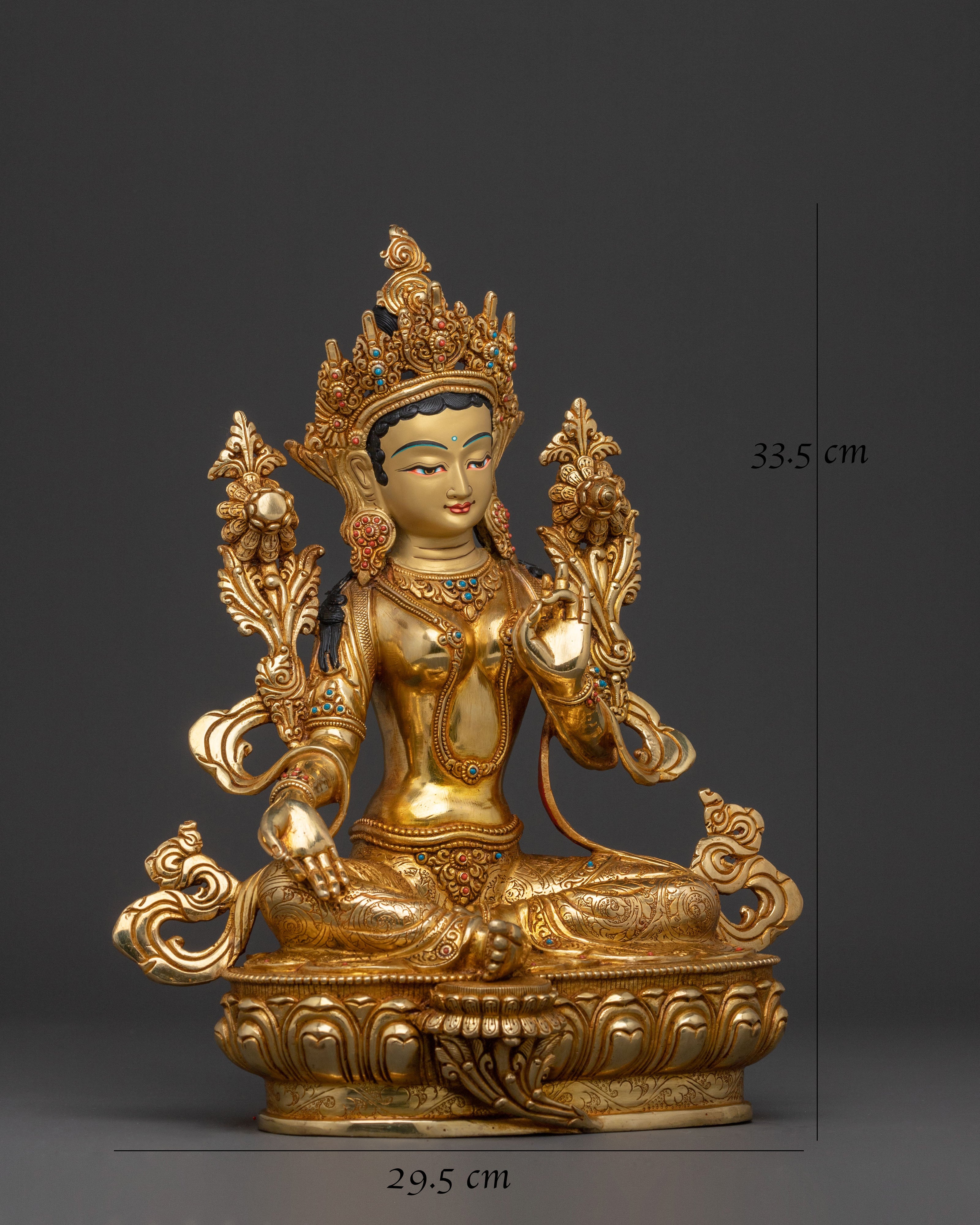 Green Tara Healing Grace Statue | Spiritual Decor