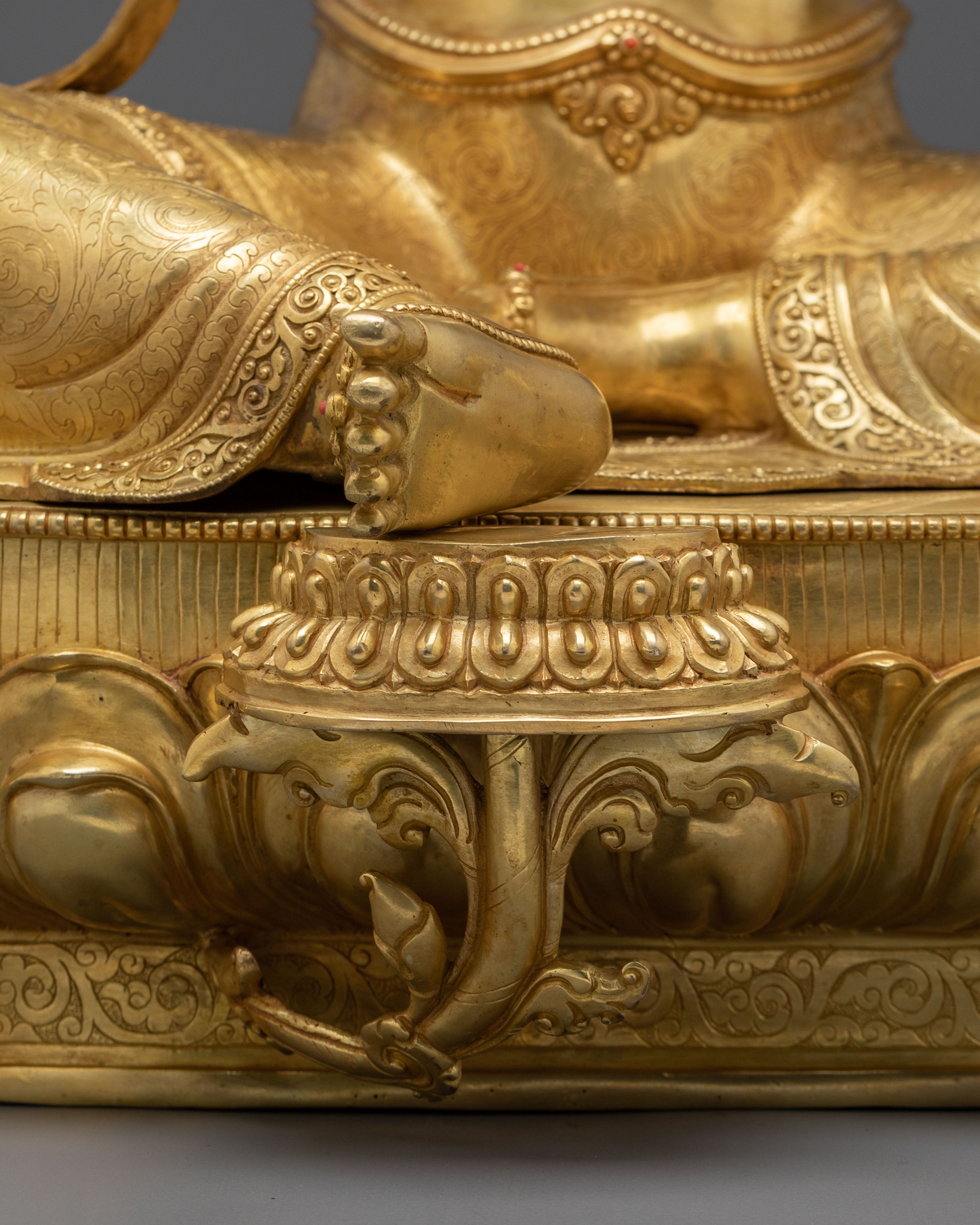 Green Tara Figurine | 67-cm Tall Golden Sculpture