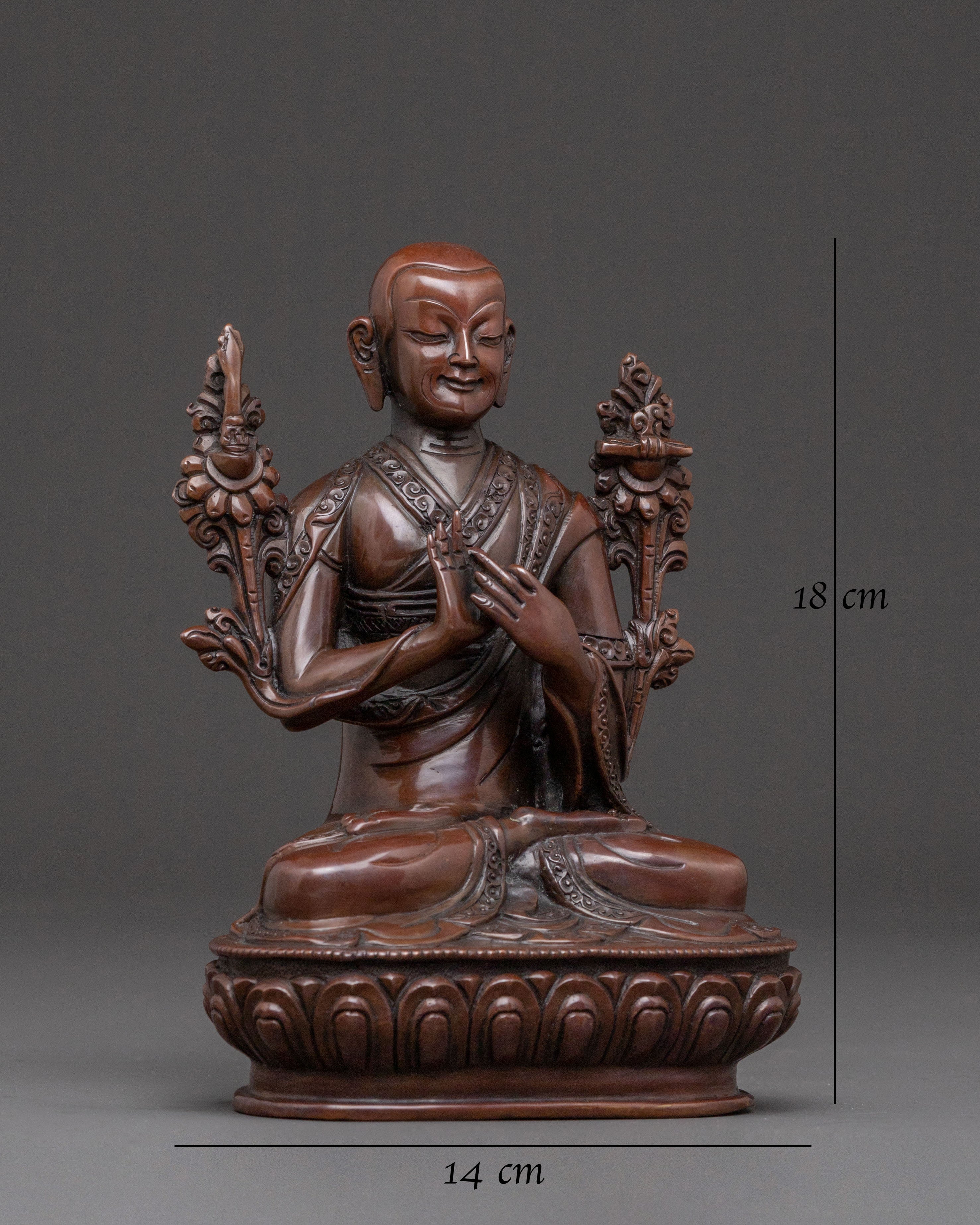 Tsongkhapa Divine Statue with Disciples: Altar Decor