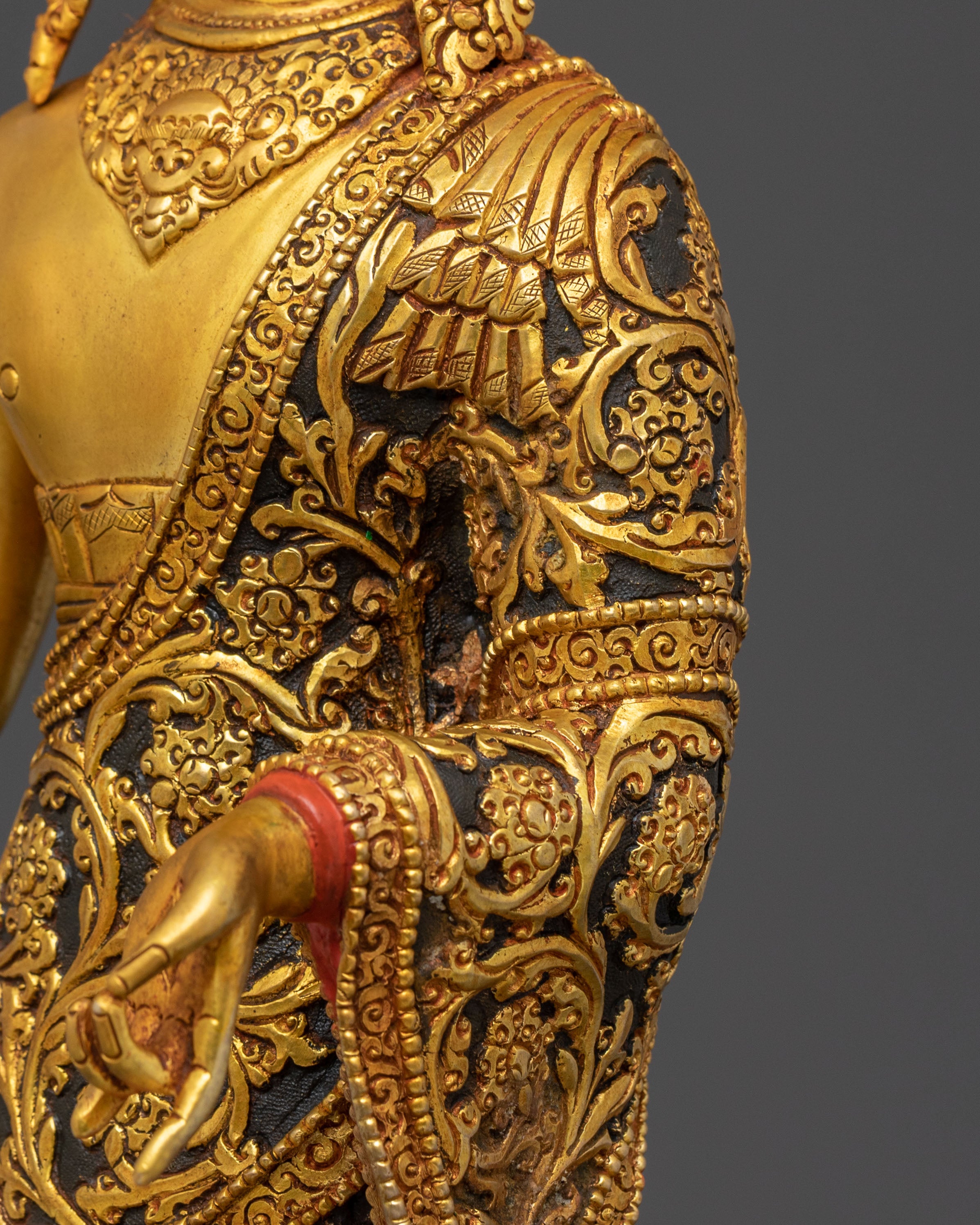 Dipankara Buddha Spiritual Golden Statue: Radiant Grace