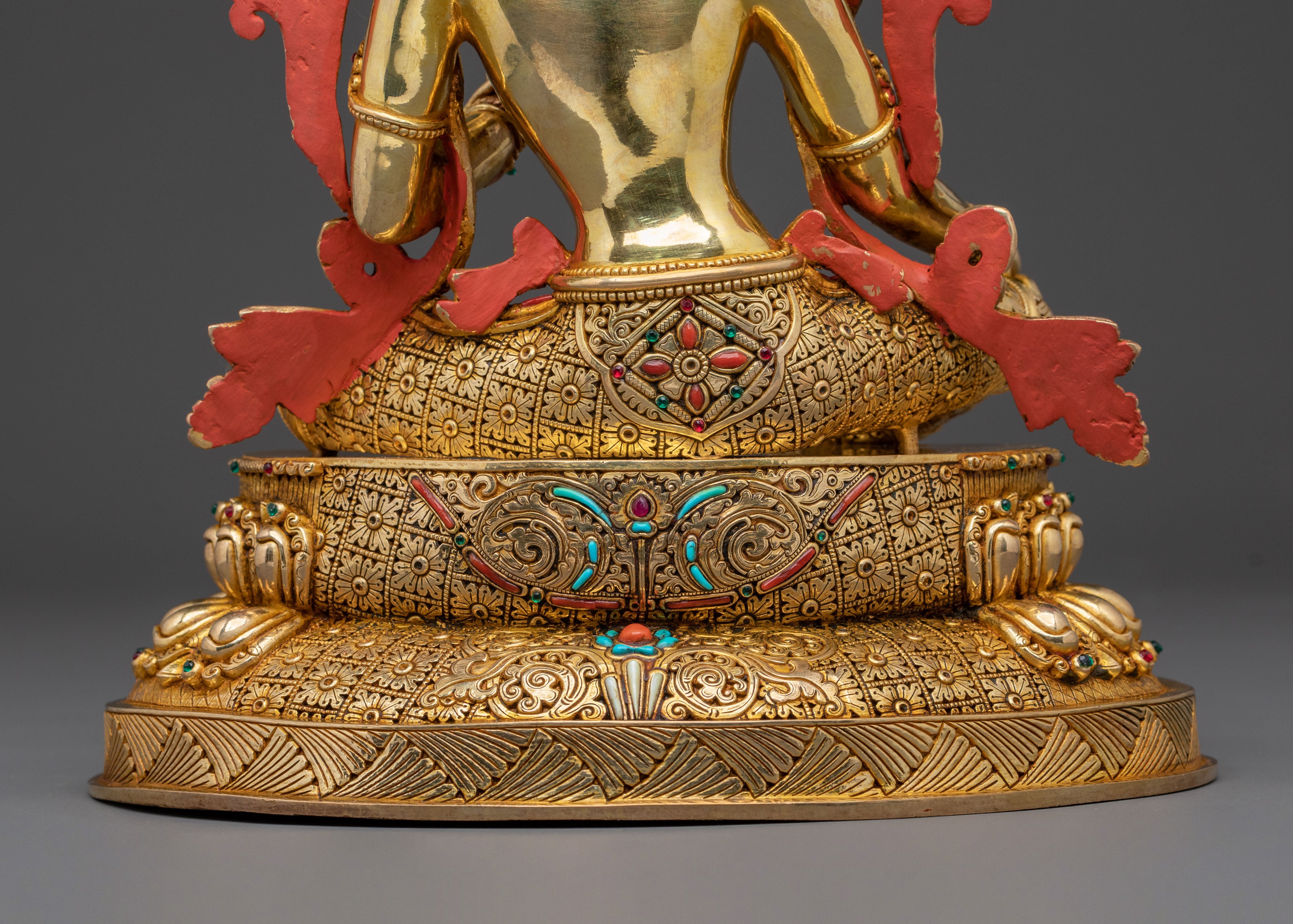 Green Tara Statue Liberator of Suffering | Hand-Gilded Elegance
