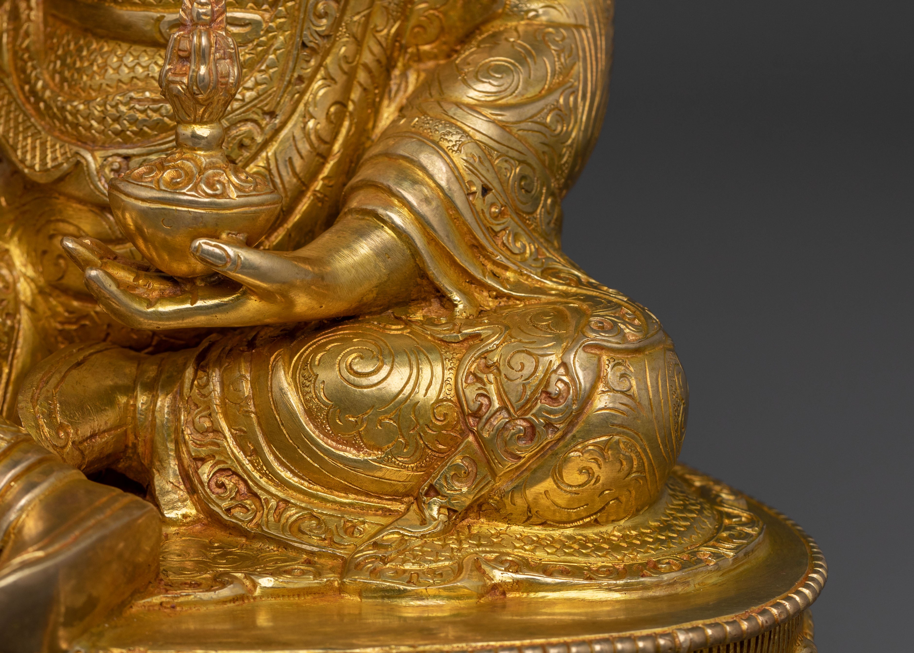 Guru Rinpoche Copper Sculpture | Home Decor