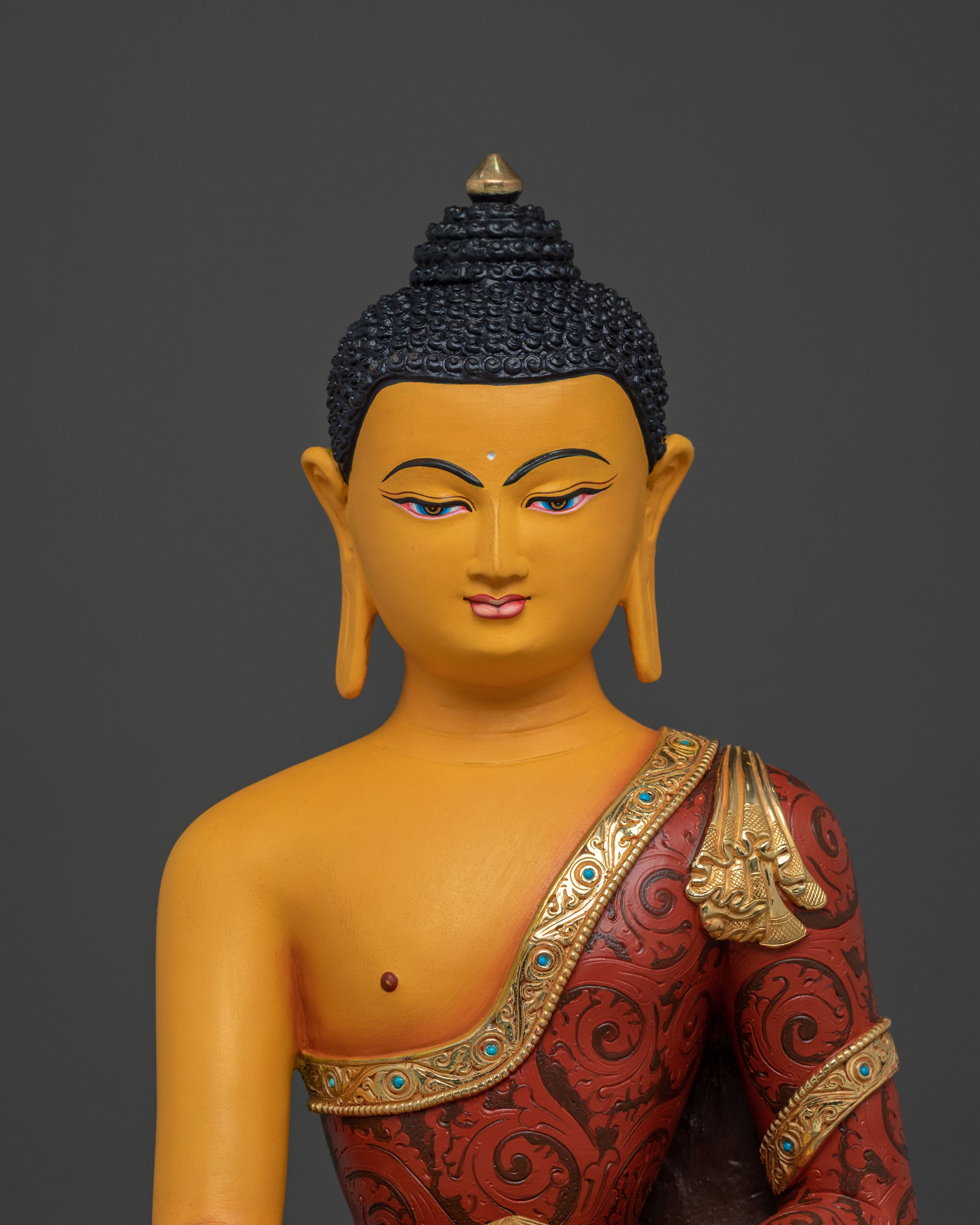 Sacred Statue of Shakyamuni Buddha | 24K Gold Gilded