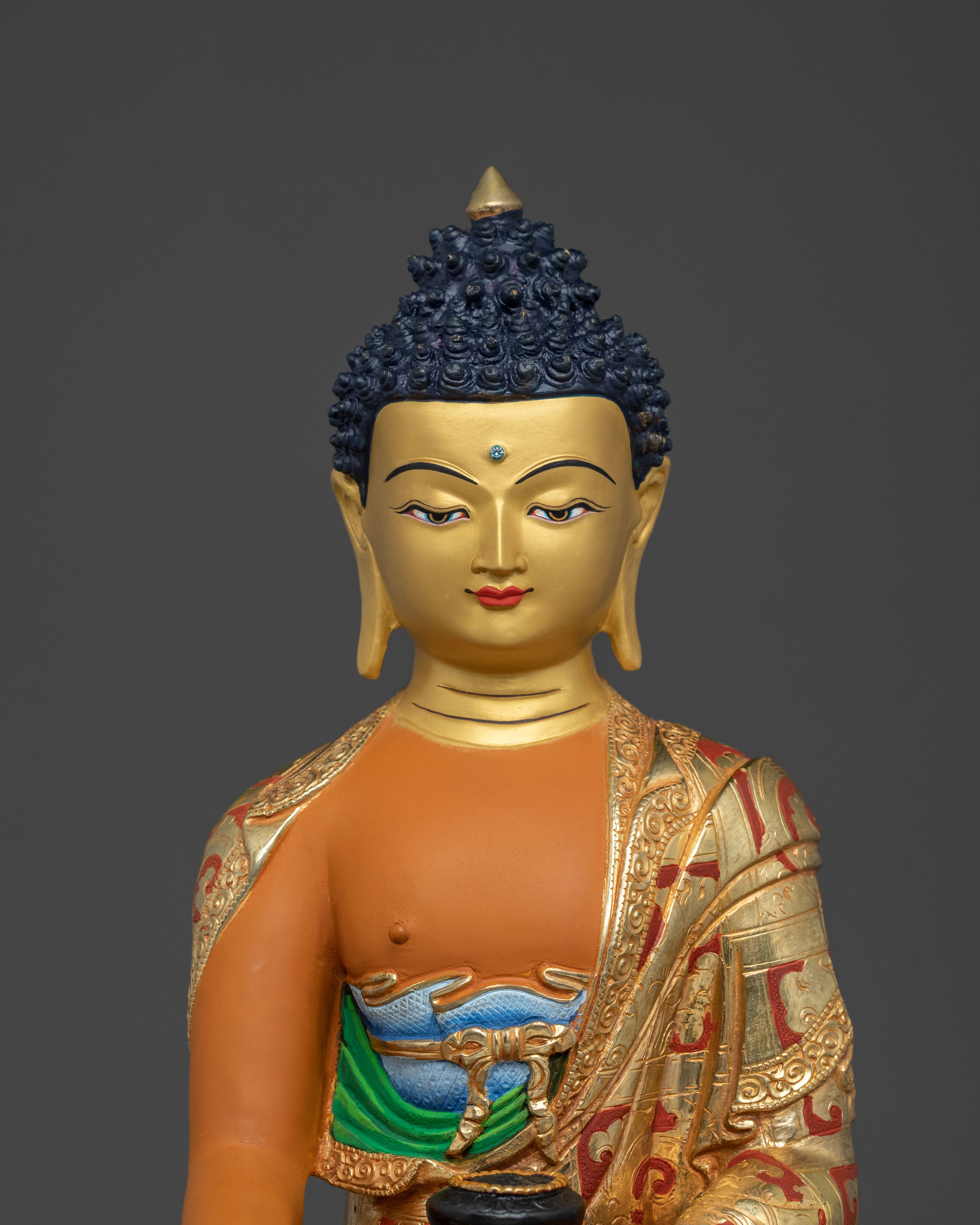 Hand-Carved Shakyamuni Buddha Figurine | Home Decor