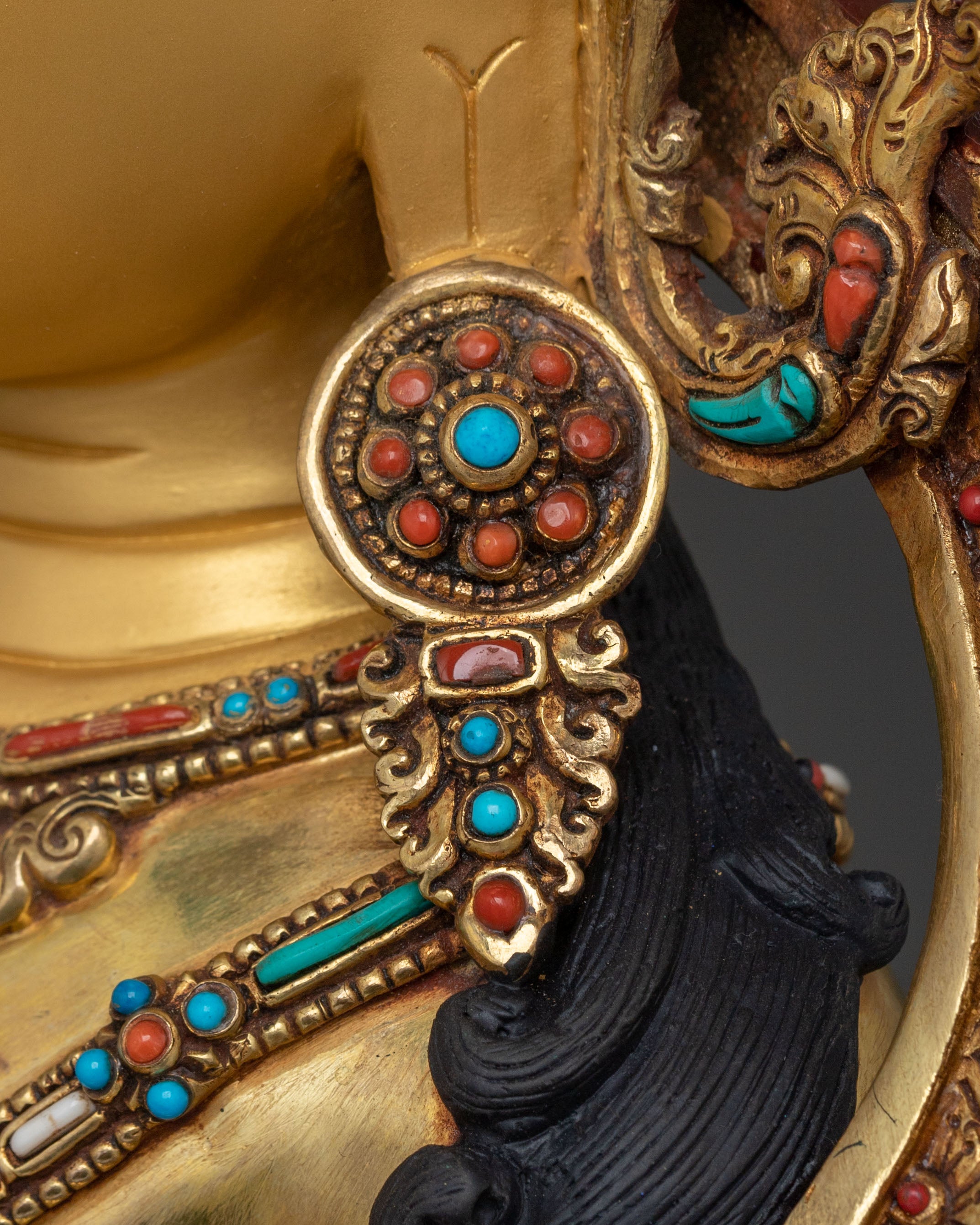 Handcrafted Copper Amitayus Statue | Buddha of Long Life and Healing
