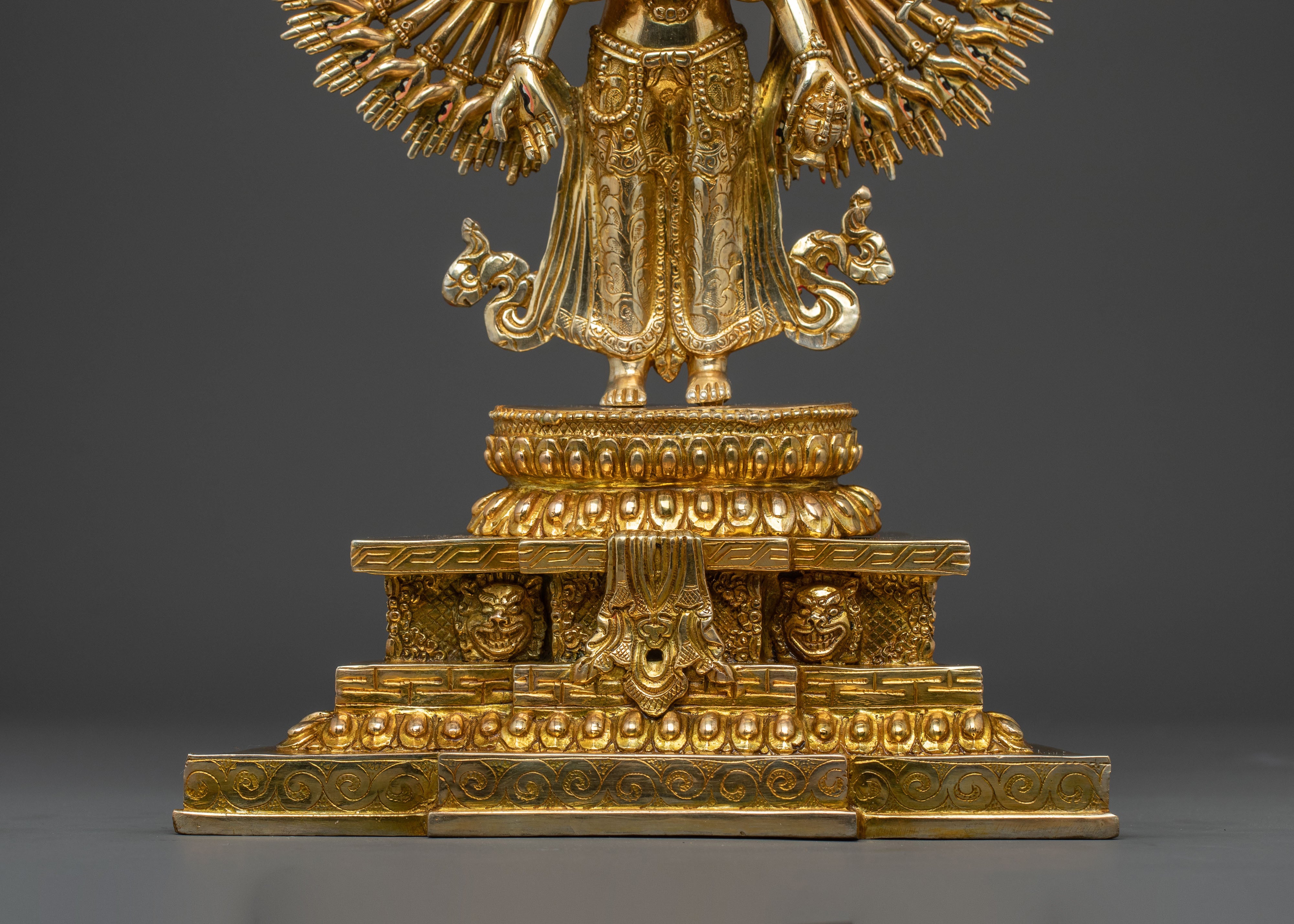 Nepalese 1000 Armed Chenrezig Statue | Tibetan Bodhisattva of Compassion