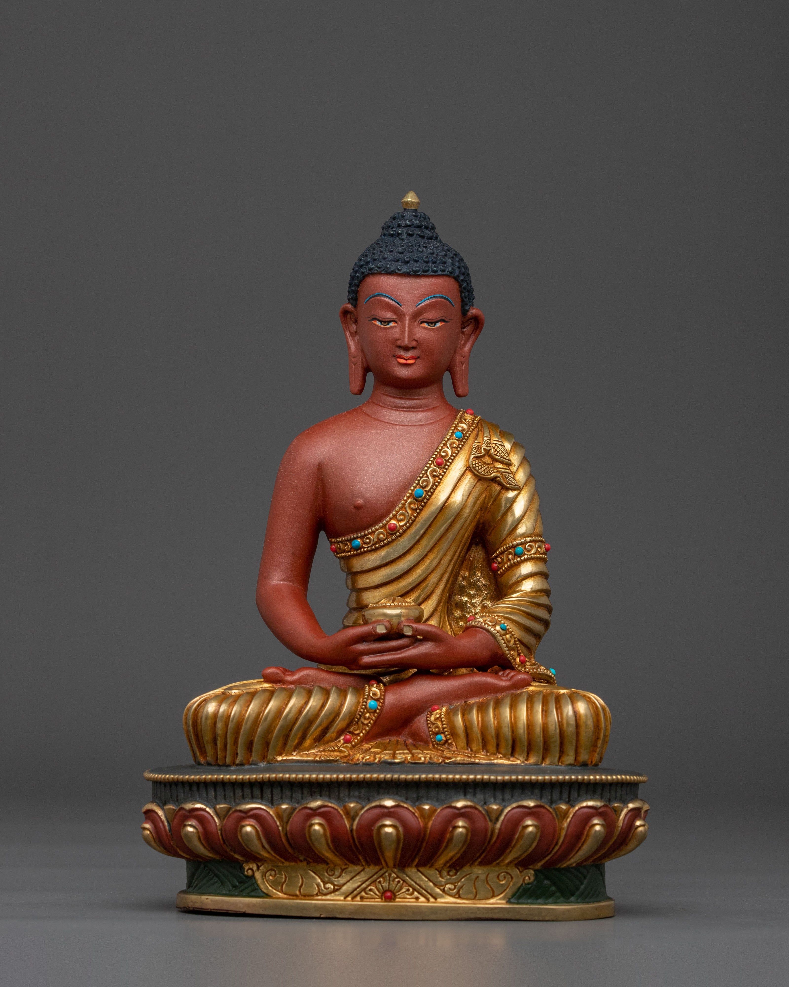 Three Buddhas Altar Statue Set | Sacred Tibetan Buddhist Trio Sculpture