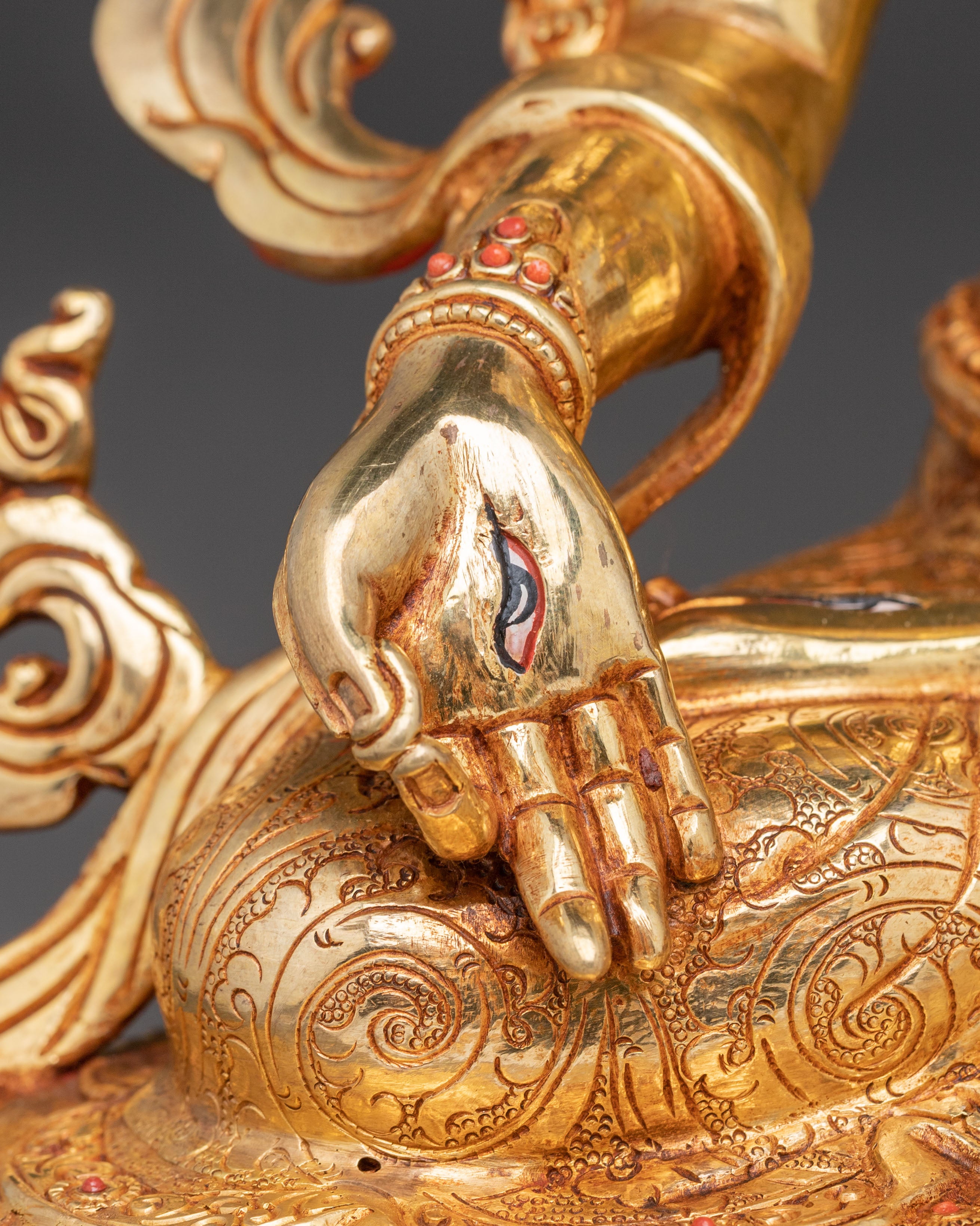 Handcrafted Figurine of White Tara Healing Goddess