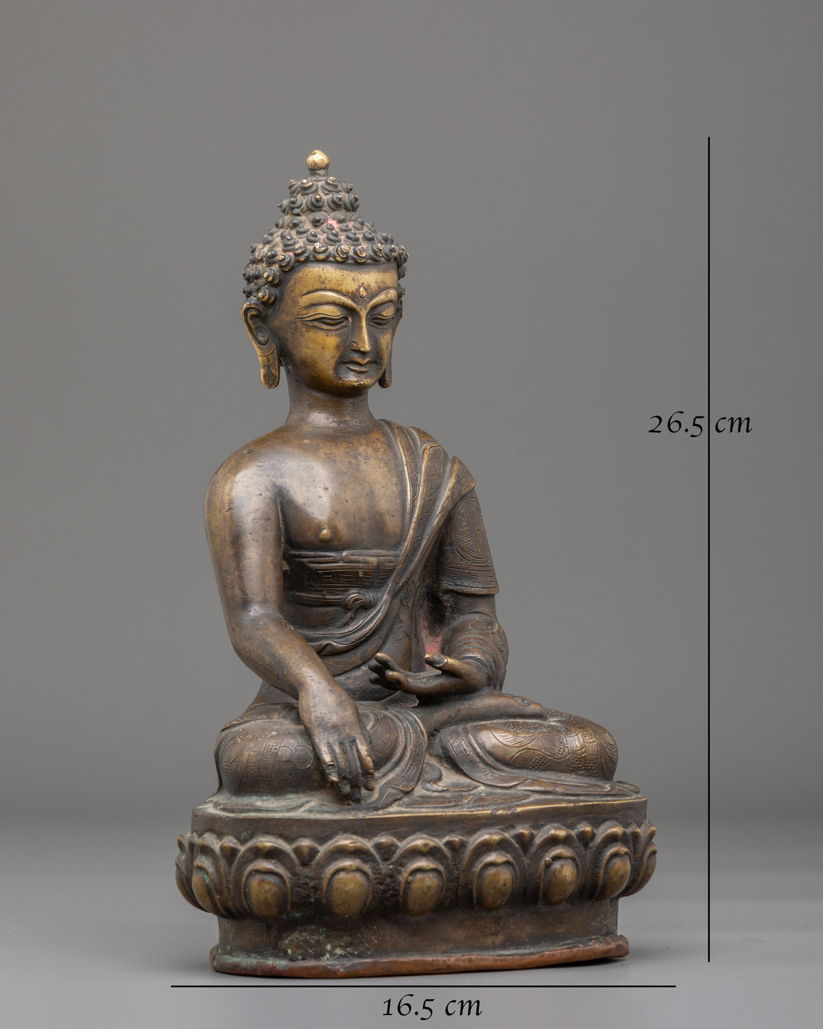 Handmade Shakyamuni Buddha Oxidized Statue