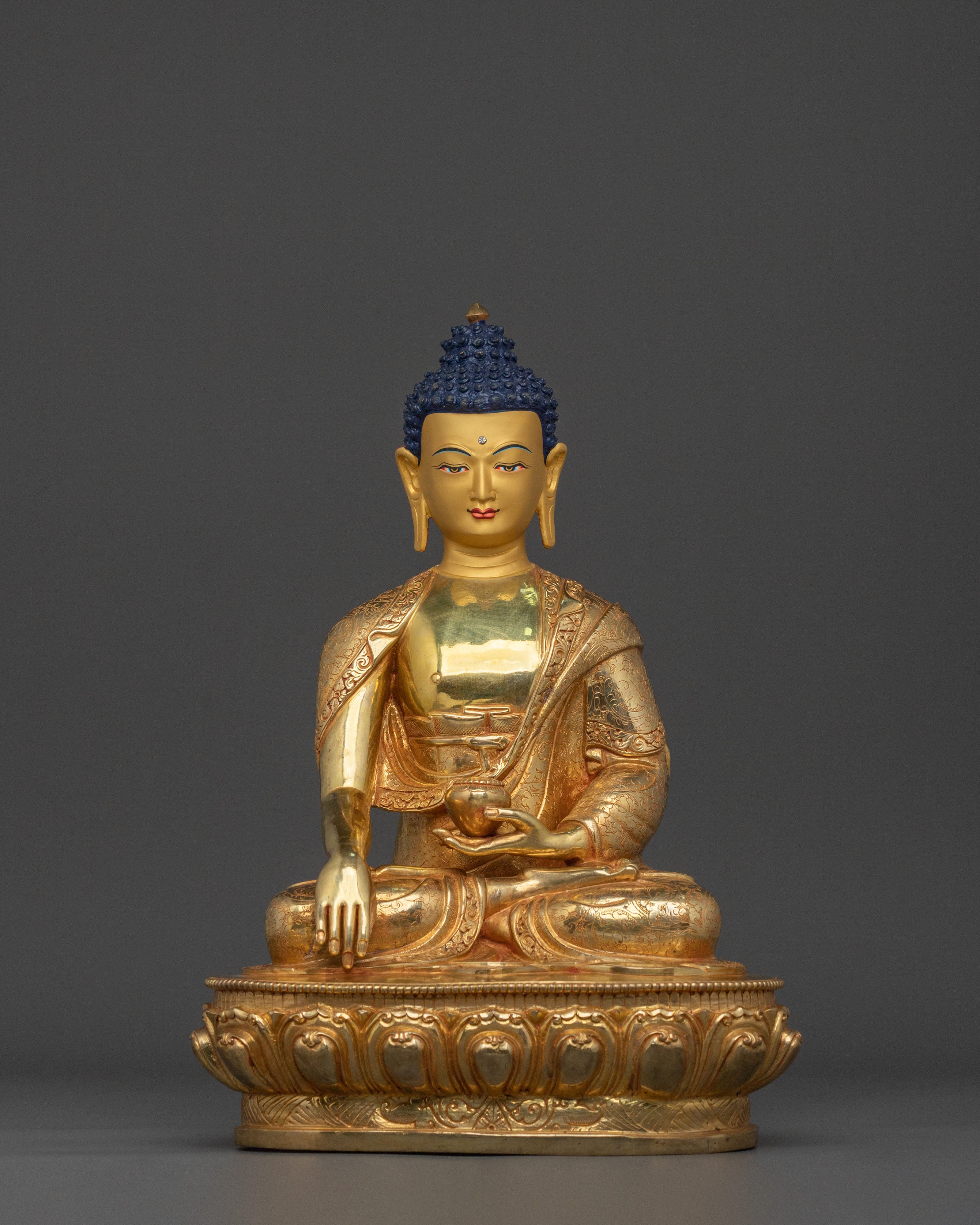 Shakyamuni Buddha Sculpture | Himalayan Figurine