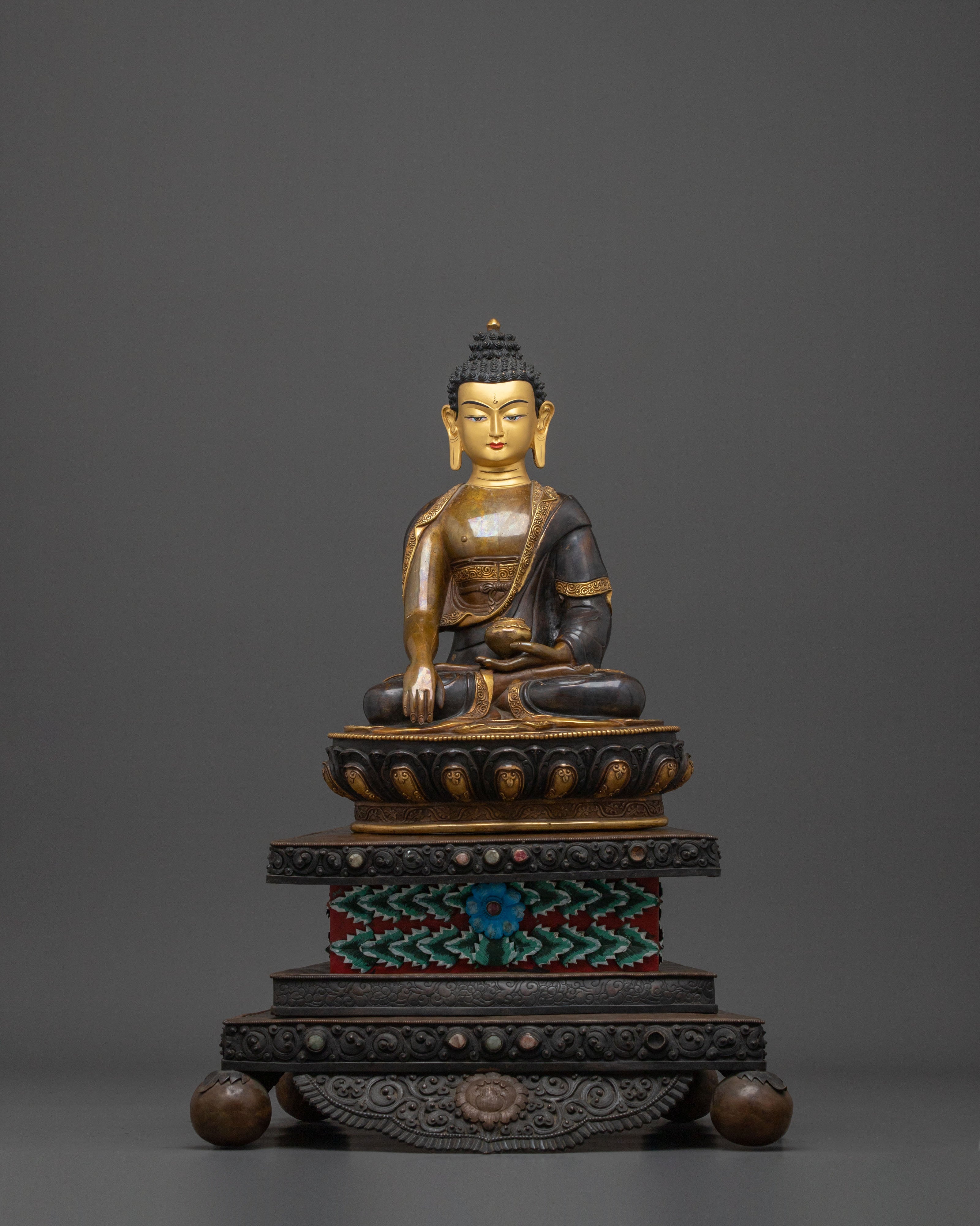 Shakyamuni Buddha Figurine on Throne | Enlightened ONE