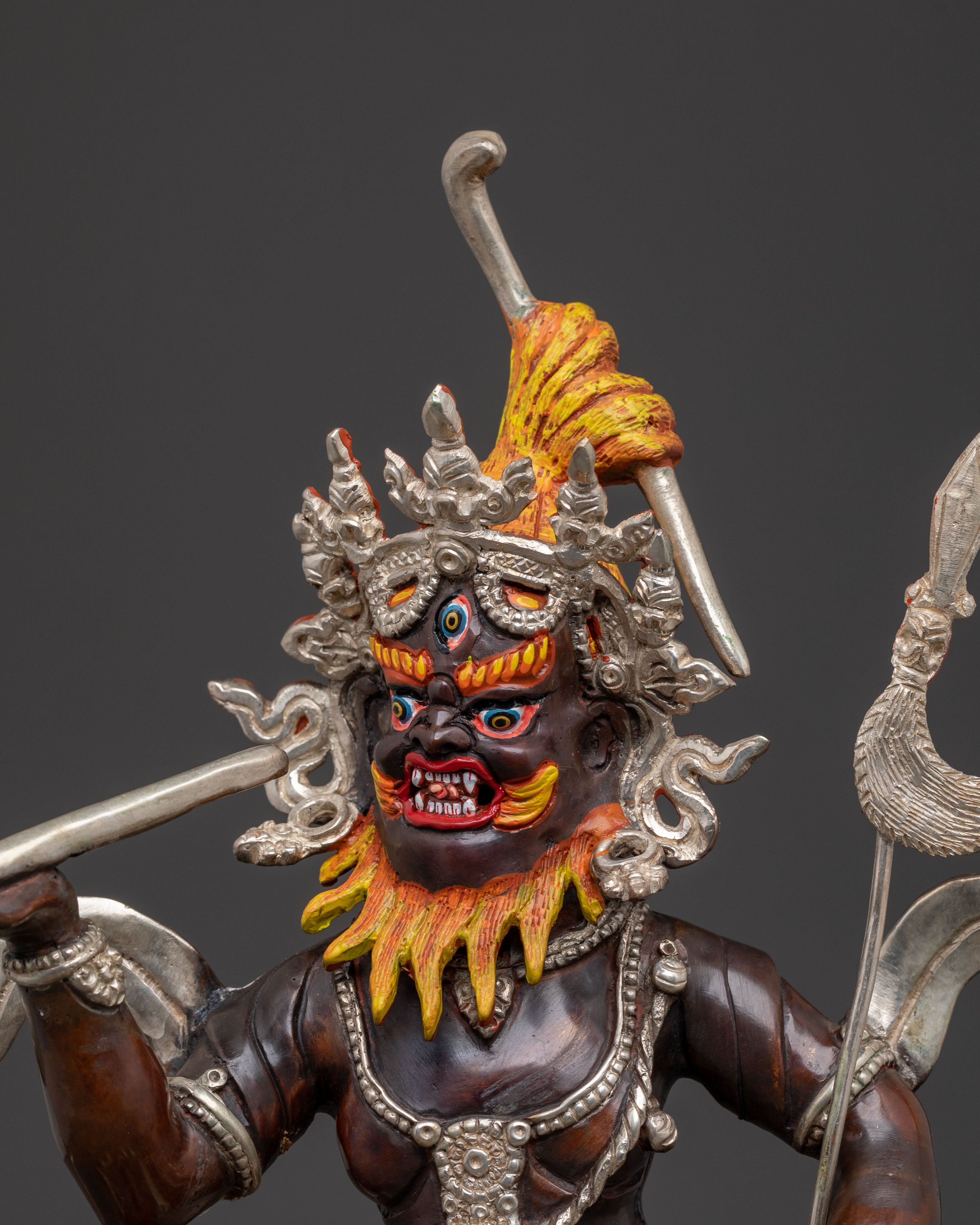 Divine Brahmanrupa Statue | Oxidized Copper Elegance