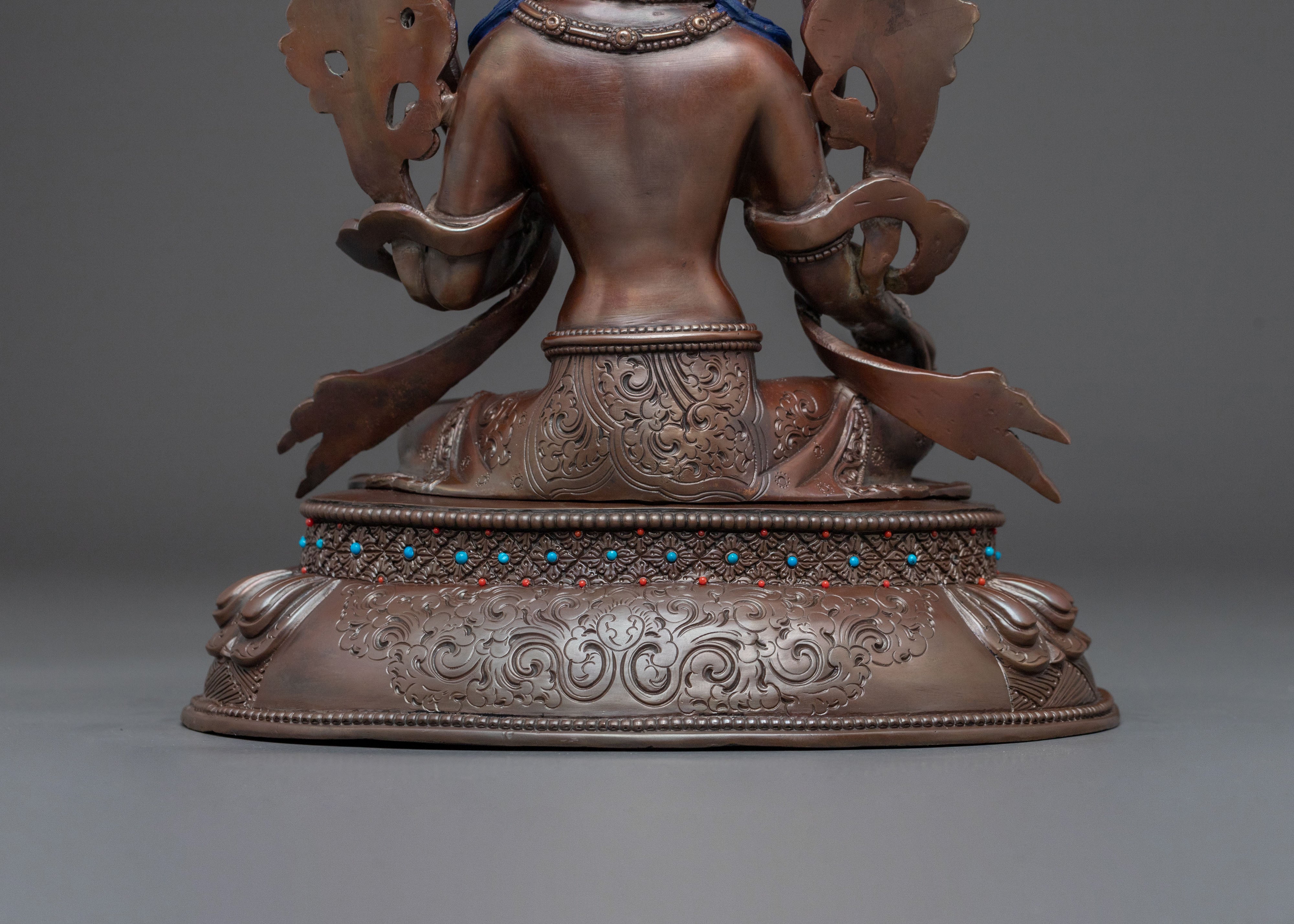 Green Tara Sacred Goddess Figurine | Tibetan Meditation Art