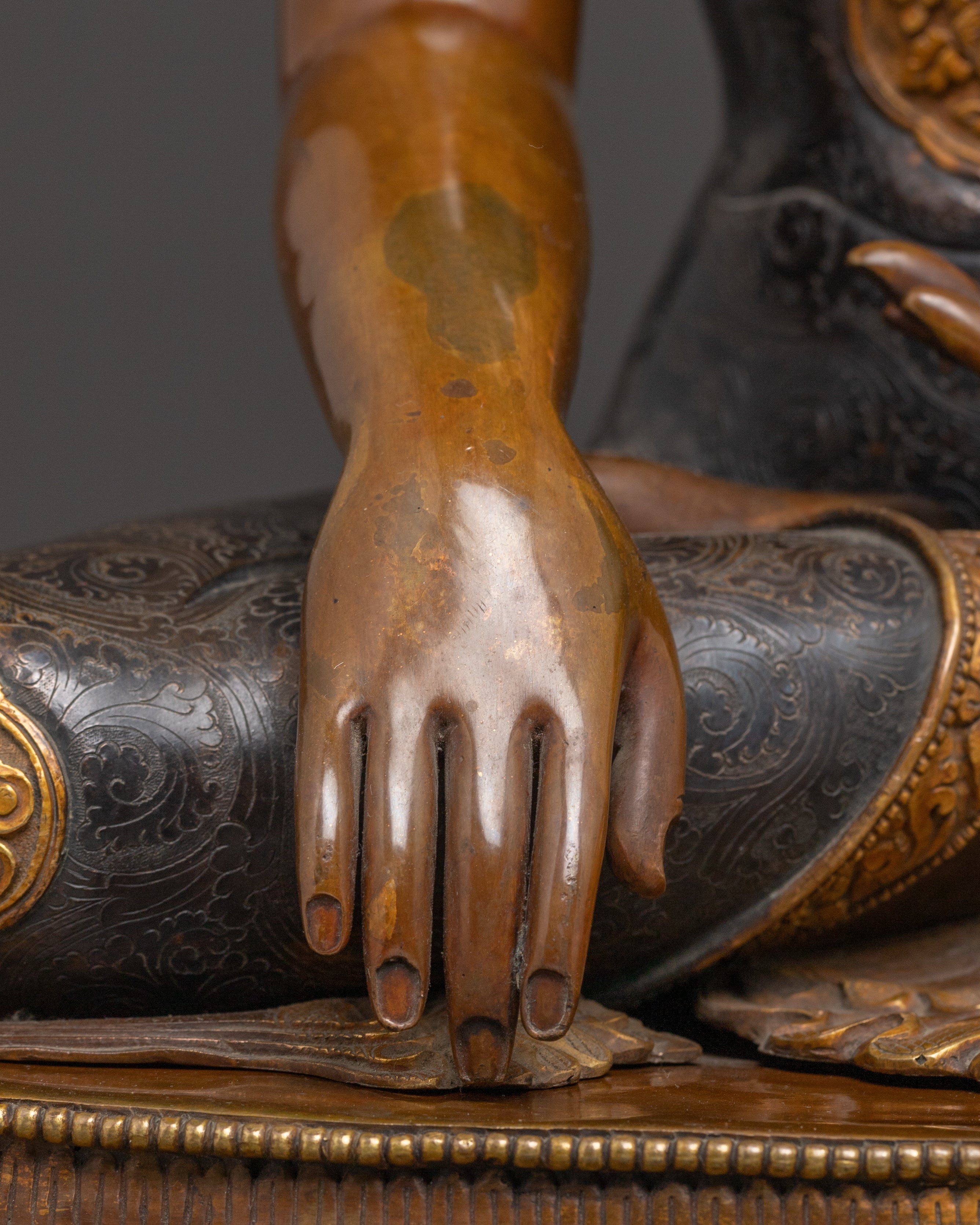 Handcrafted Copper Statue of Shakyamuni Buddha | Historical Buddha