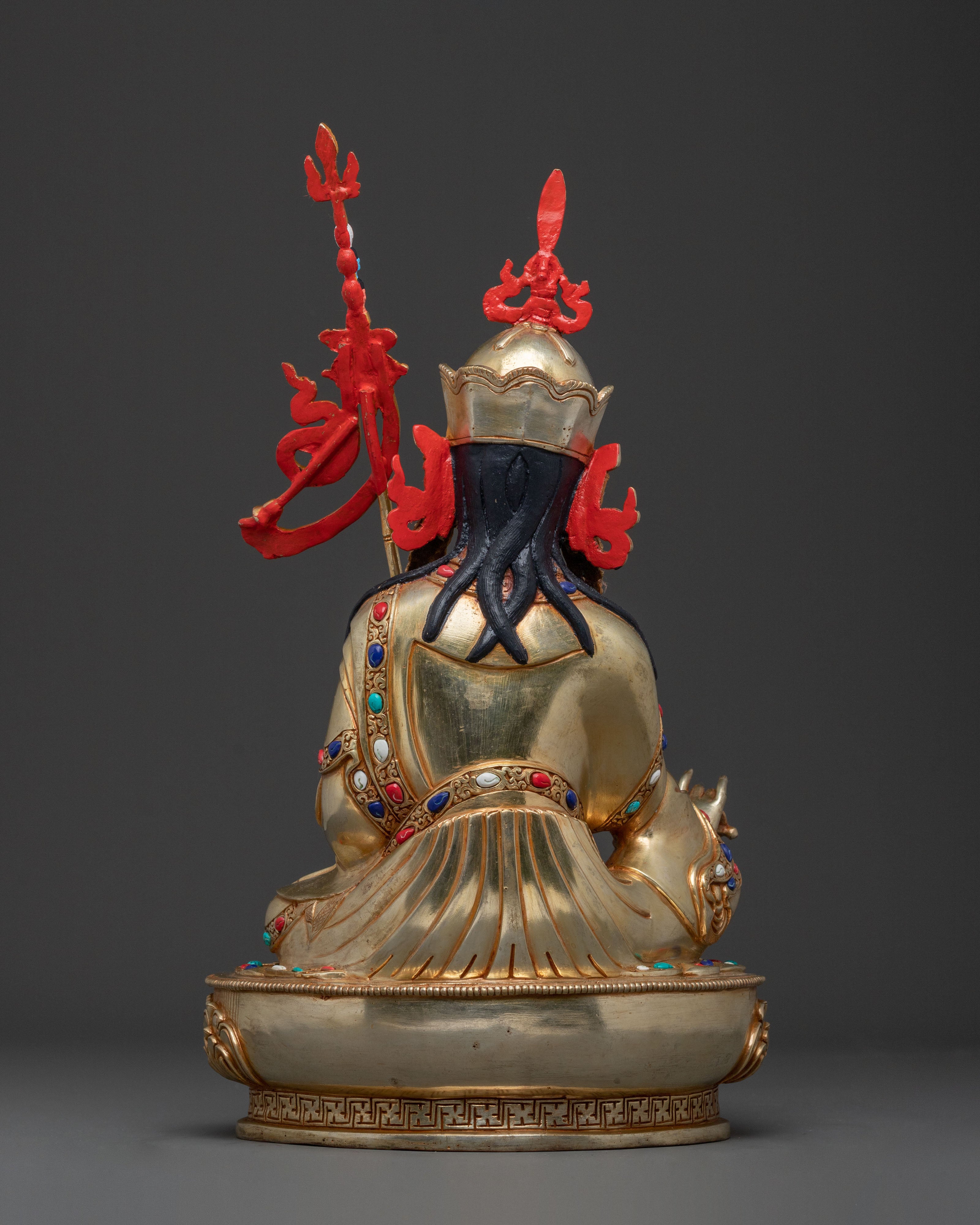 Guru Rinpoche Sacred Statue | 24K Gold Gilded Icon