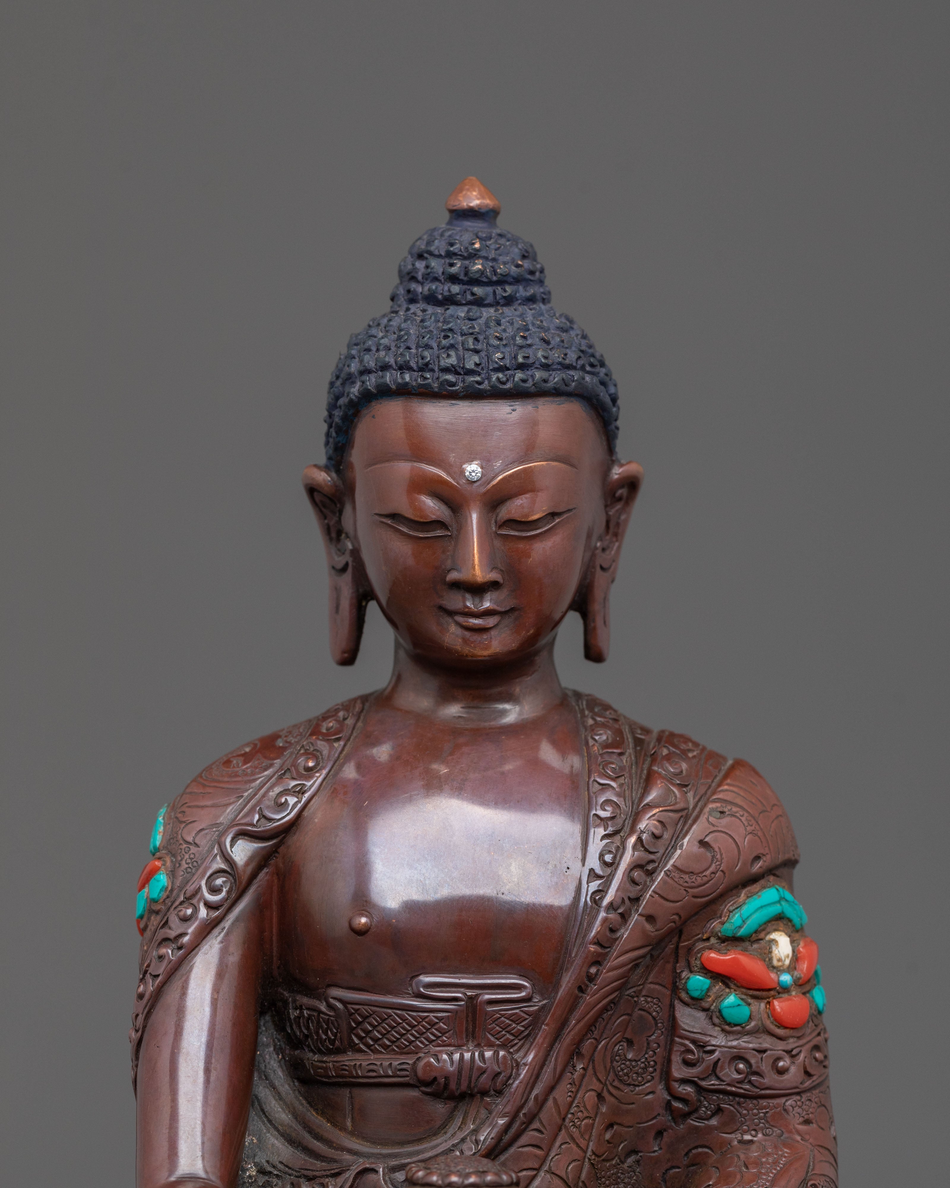 Gautama Buddha Statue | Oxidized Copper Body