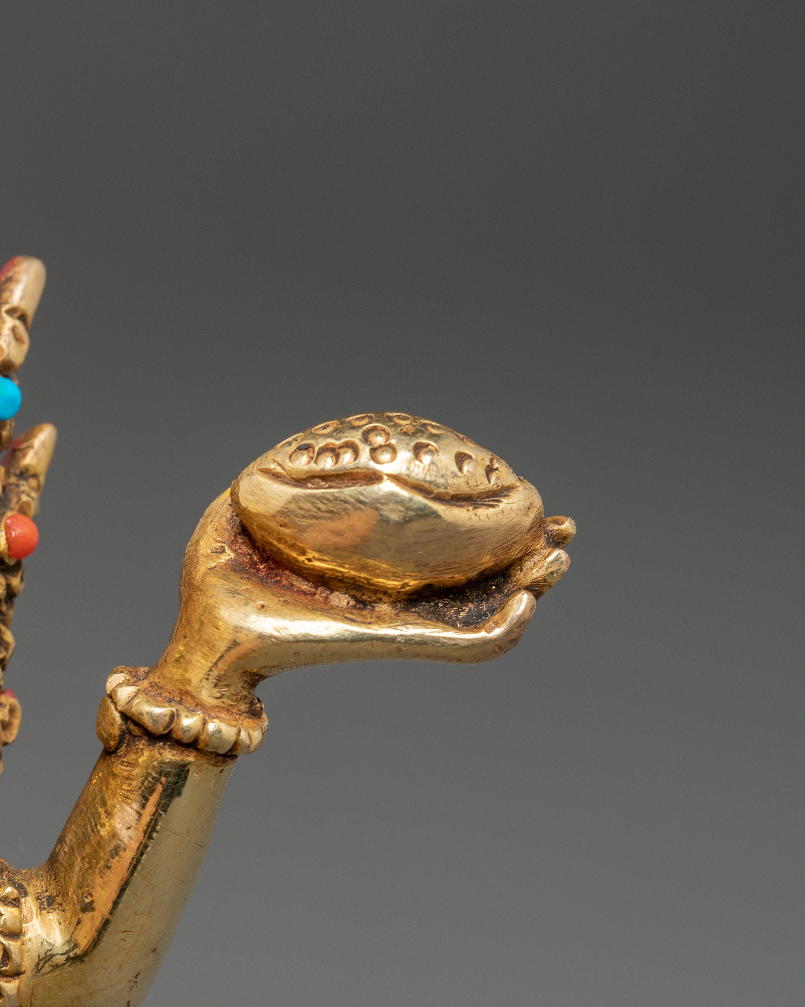 Handmade Avalokiteshvara Golden Statue | Bodhisattva of Compassion