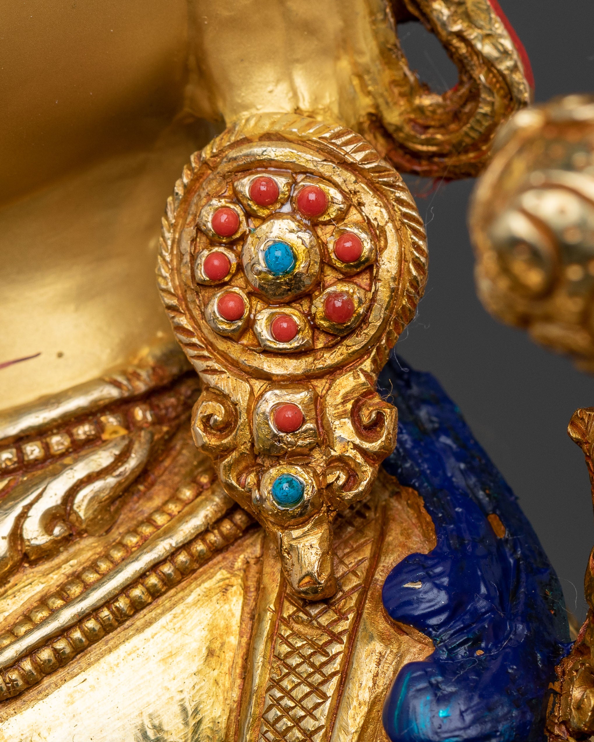 White Tara Sacred Statue: Handcrafted Himalayan Golden Statue