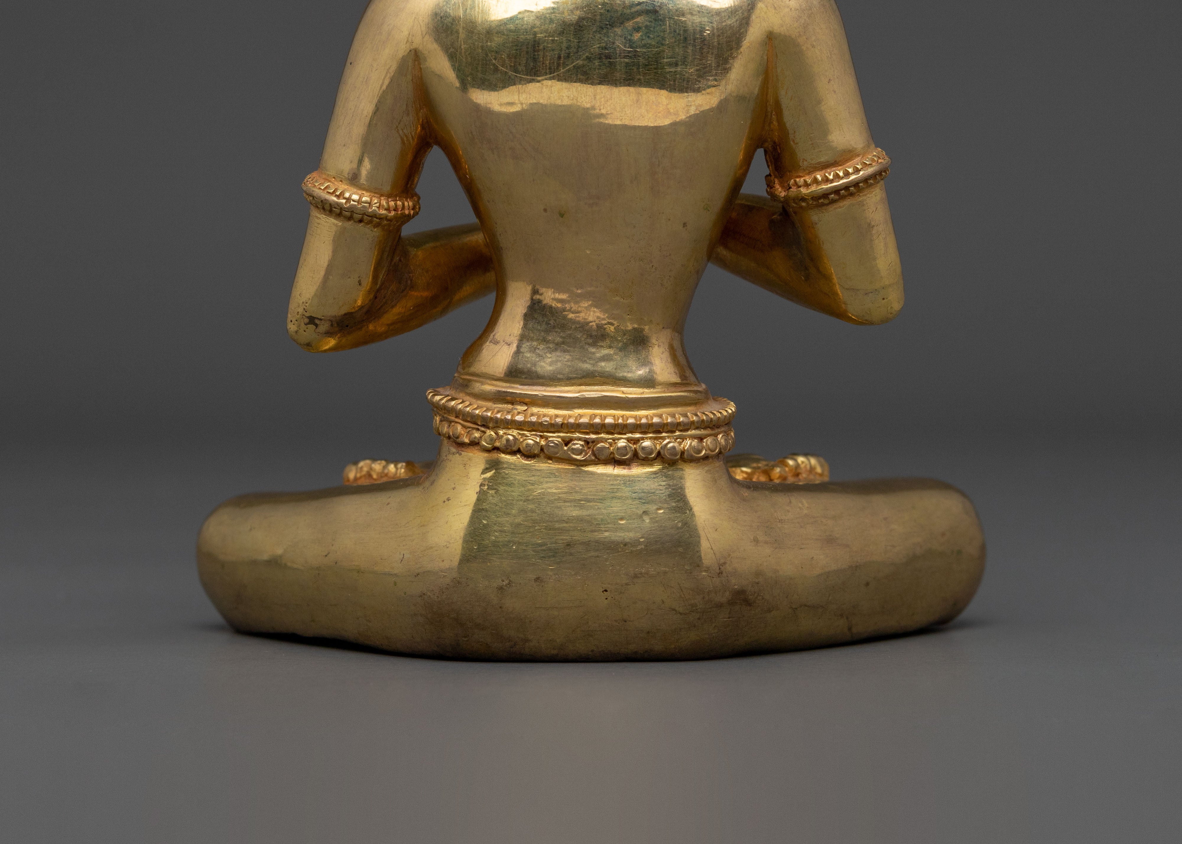 Vairocana Sacred Figurine | 24K Gold Gilded