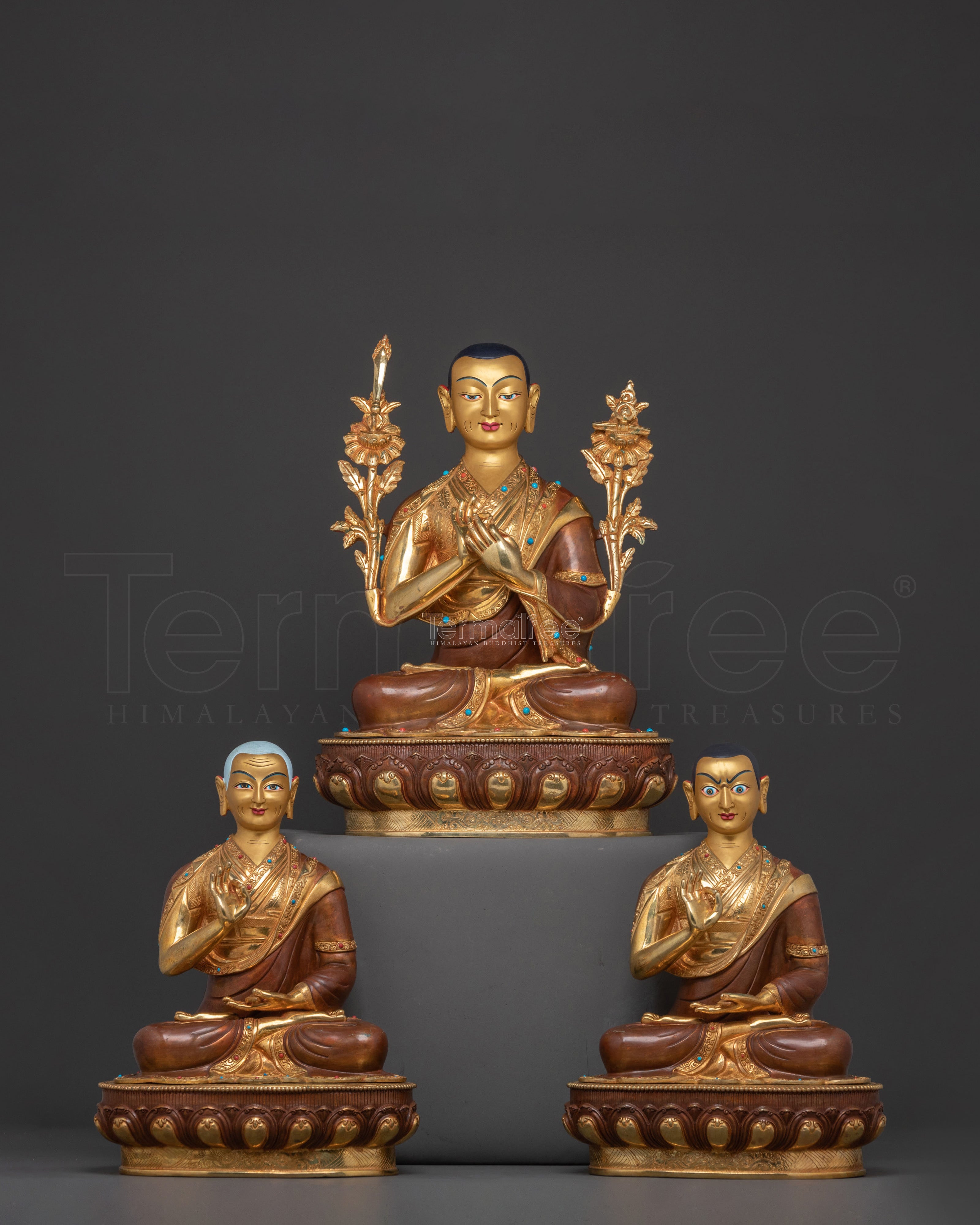 Tsongkhapa Statue with Disciples