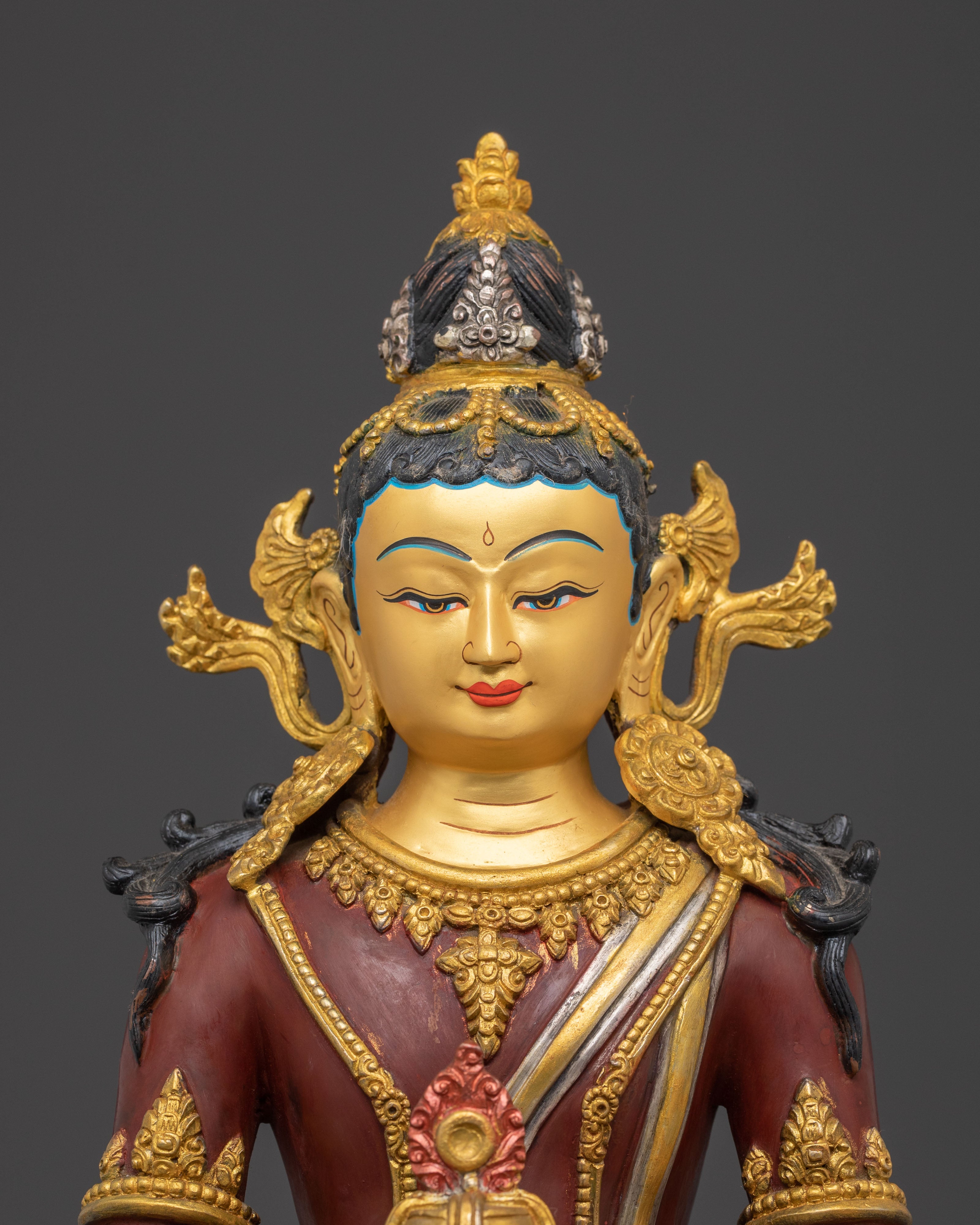 Golden Amitayus Statue | Buddha of Infinite Life