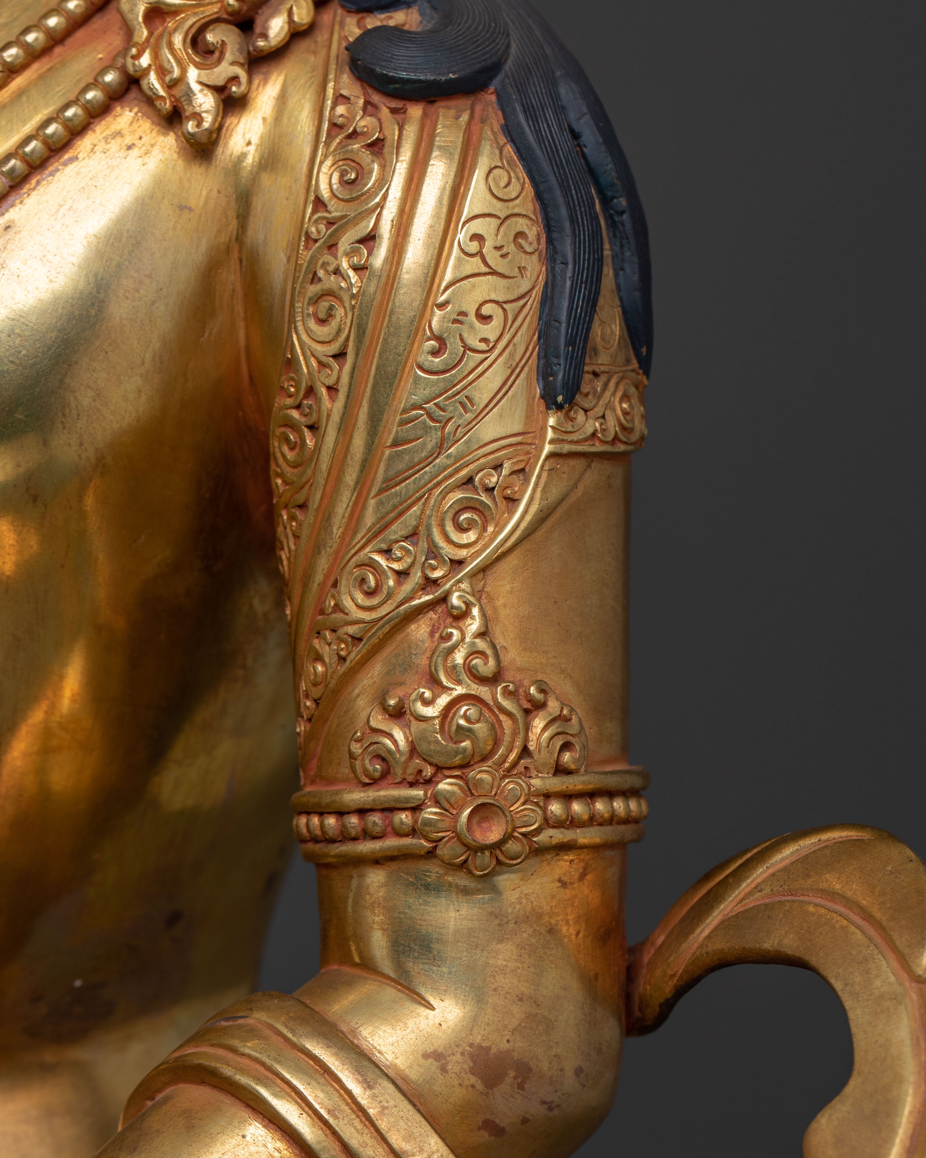 Amitayus Buddha Statue | 24K Gold Gilded Figurine