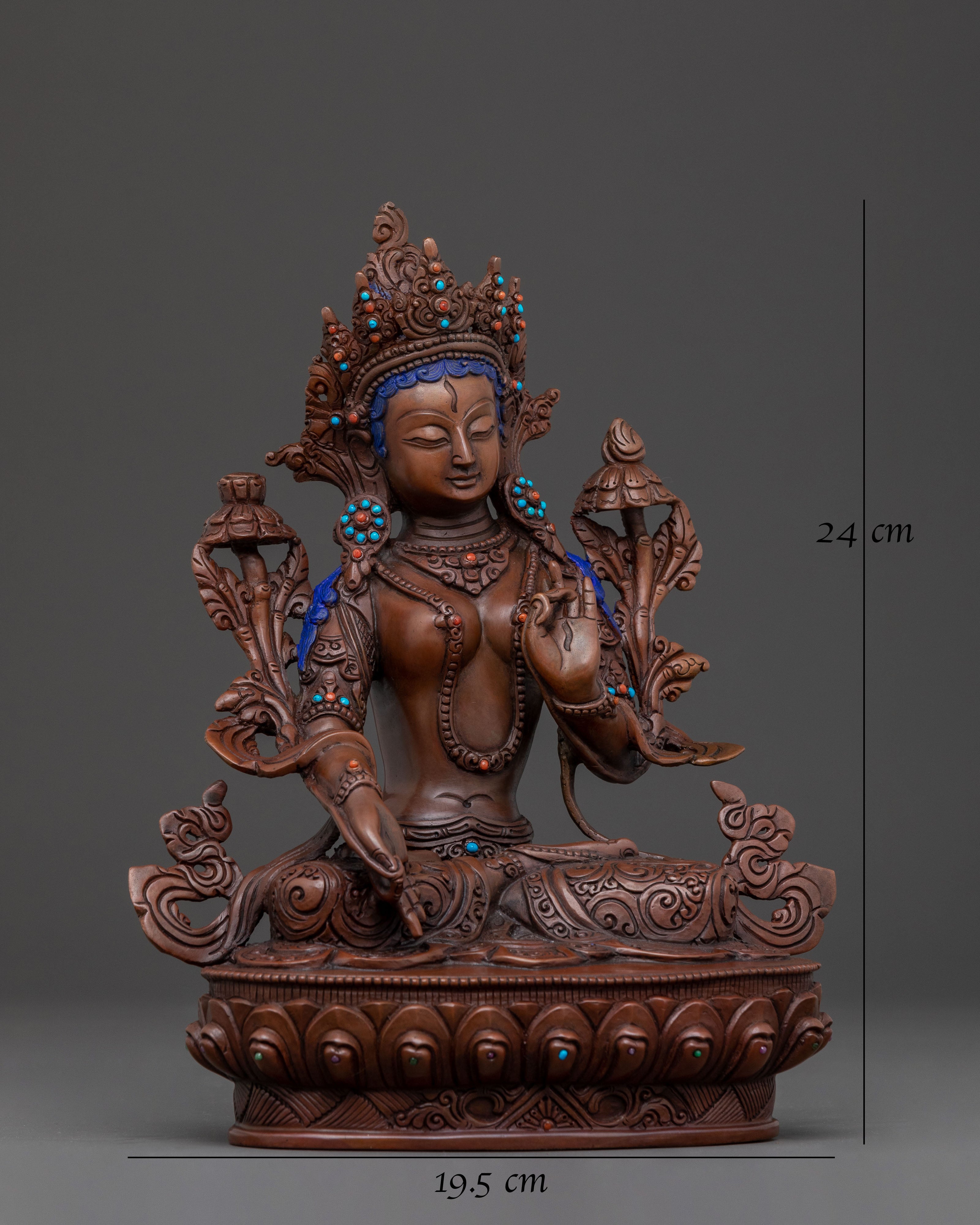 White Tara Sculpture | Compassionate Figure