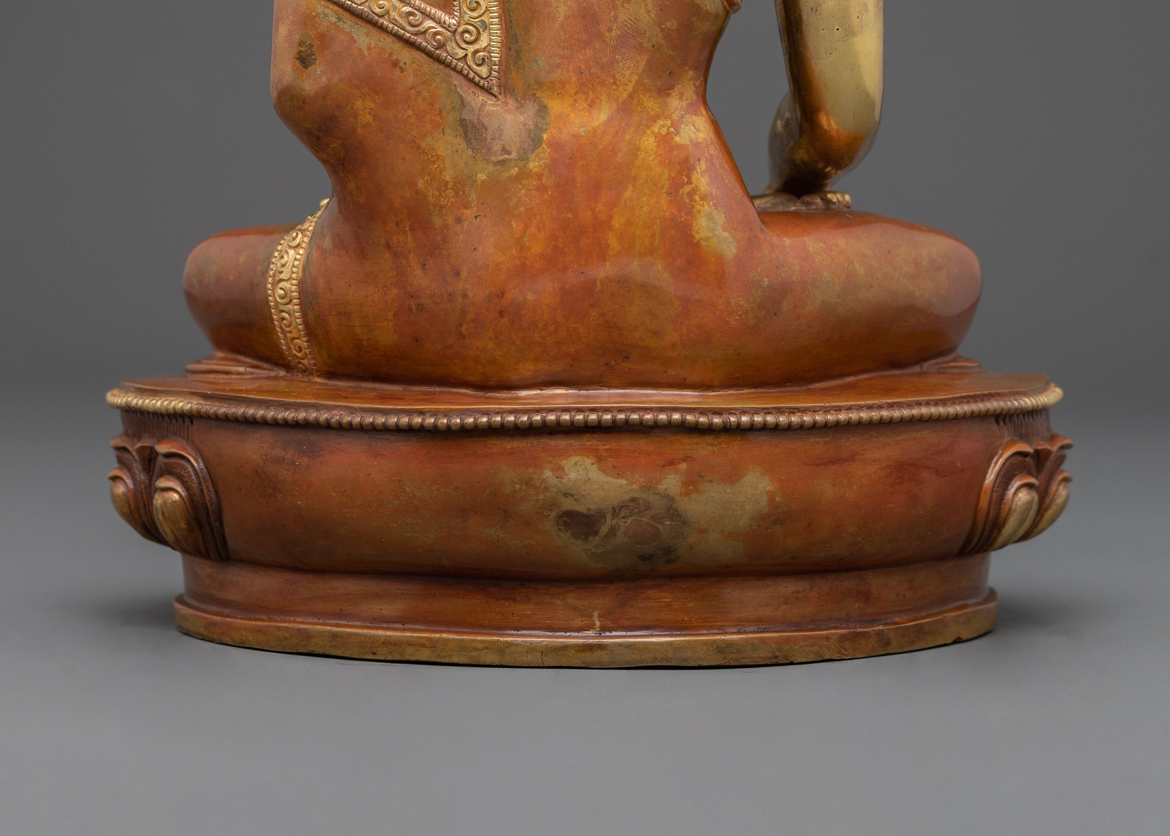 Shakyamuni Enlightenment Statue | 24K Gold Gilded