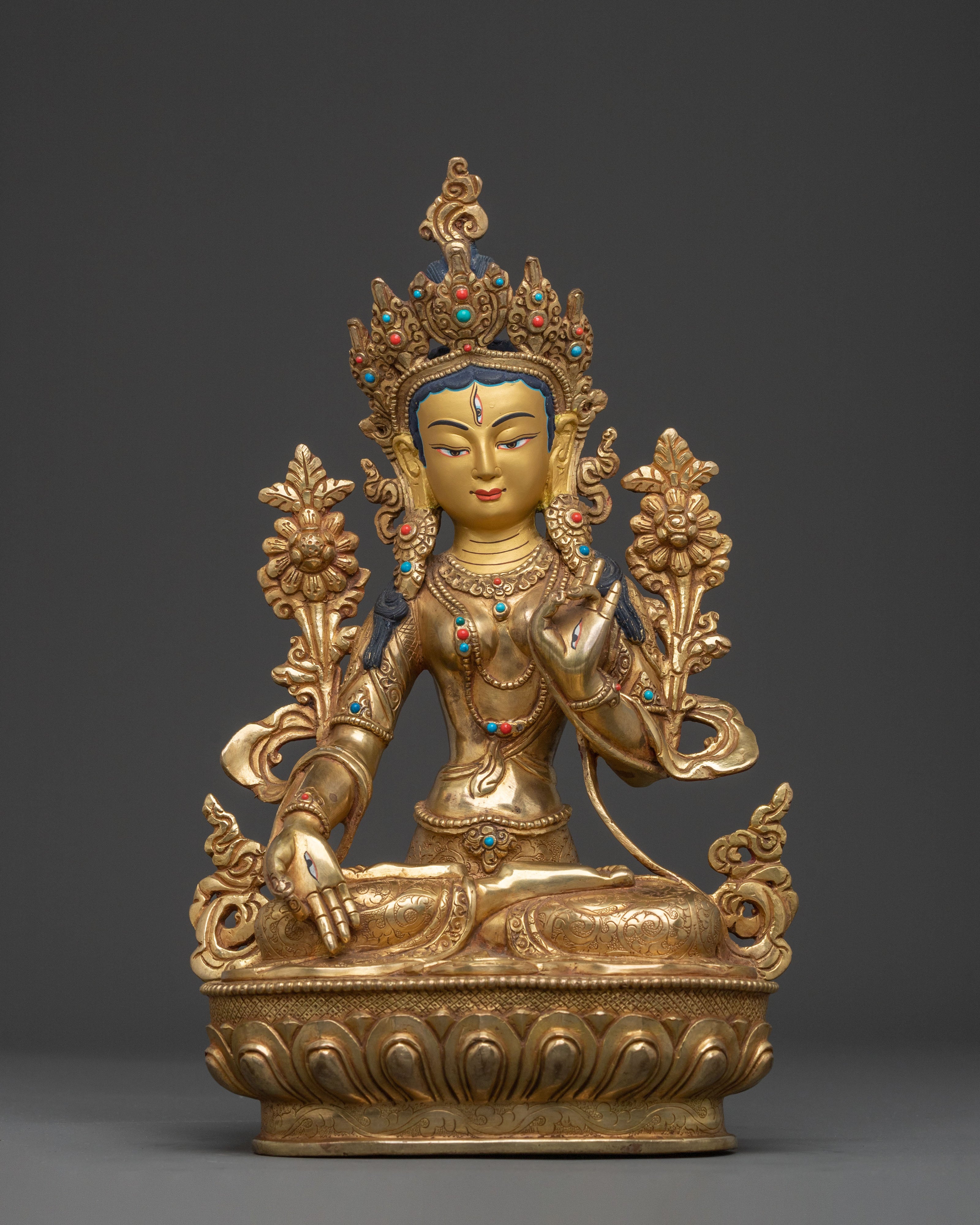 Handcrafted White Tara Statue