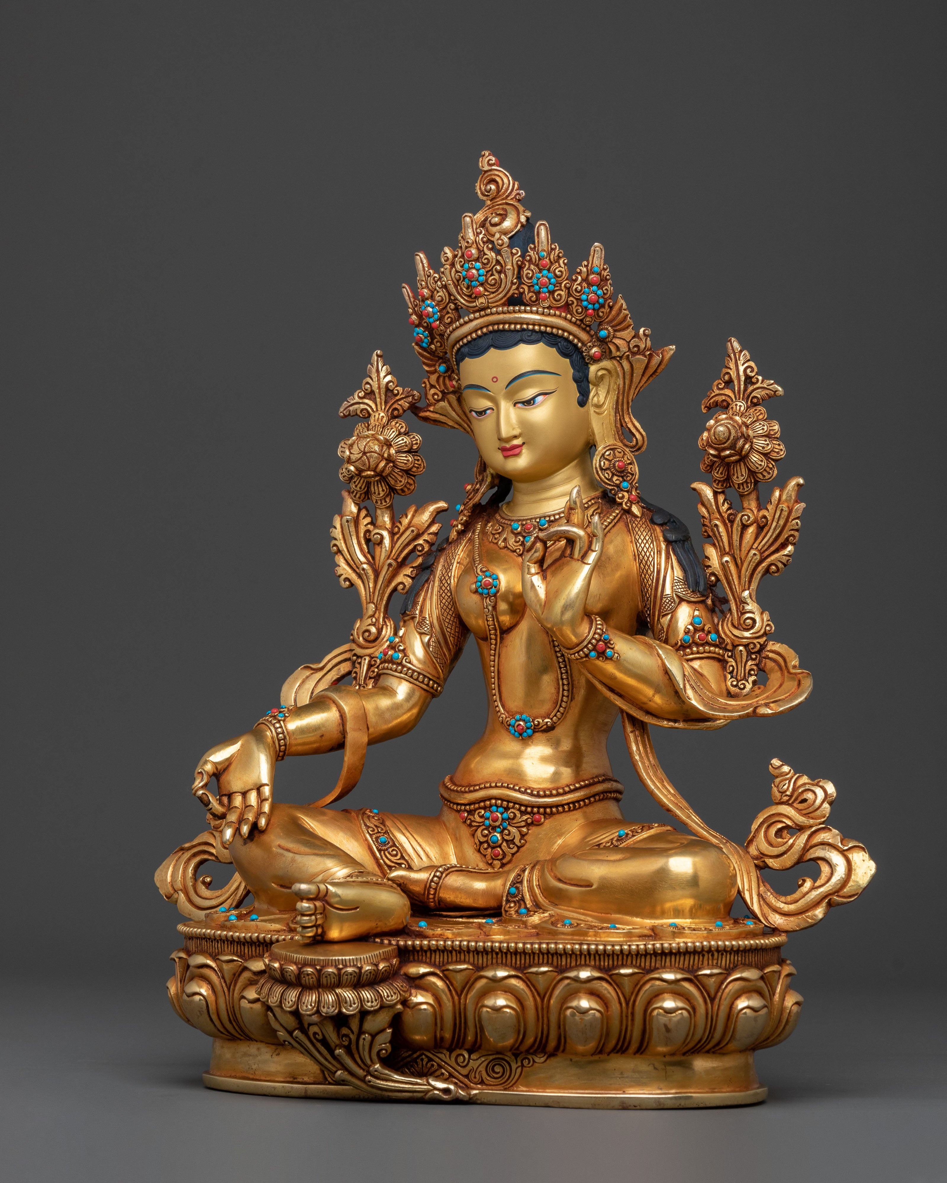Green Tara Statue of Compassion | Spiritual Icon