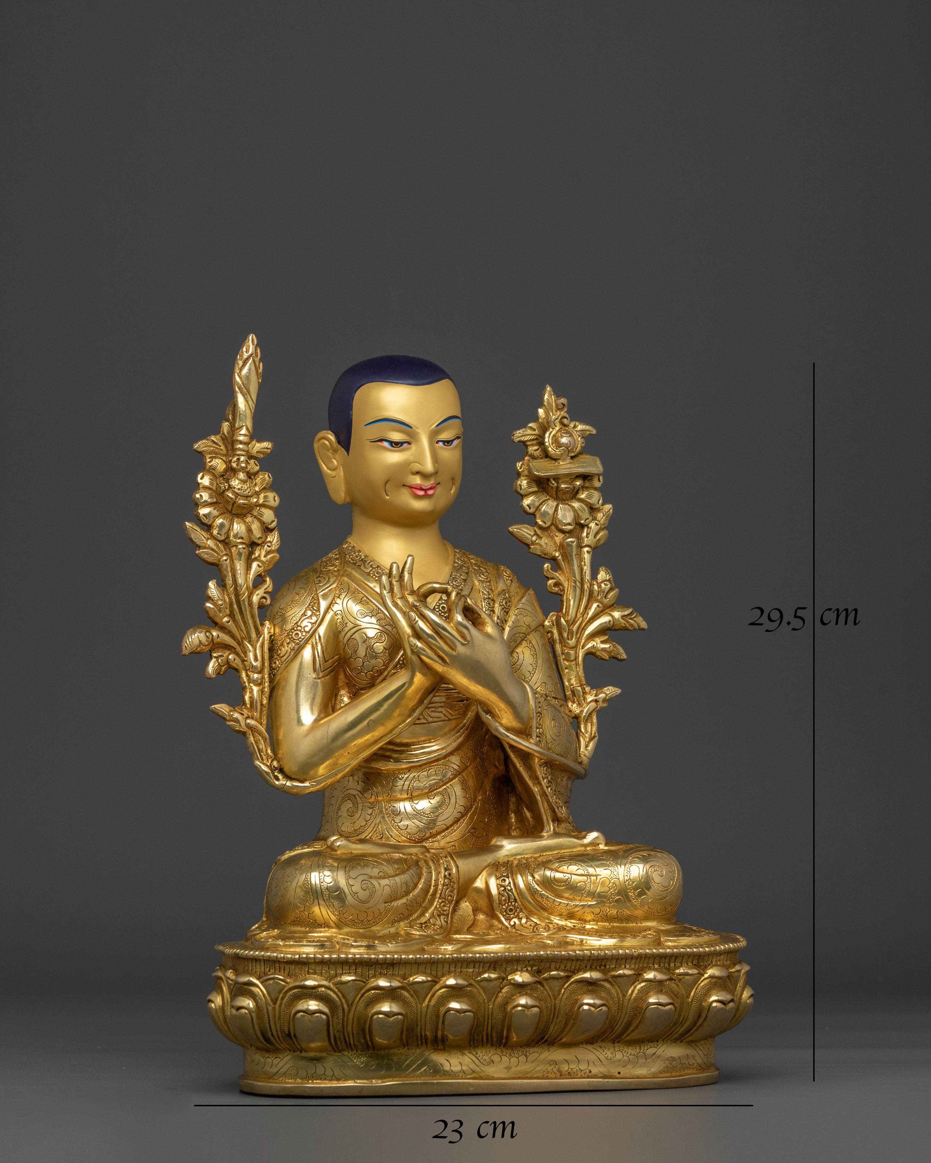 Tsongkhapa with Disciples Sculpture Set | Altar Home Decor