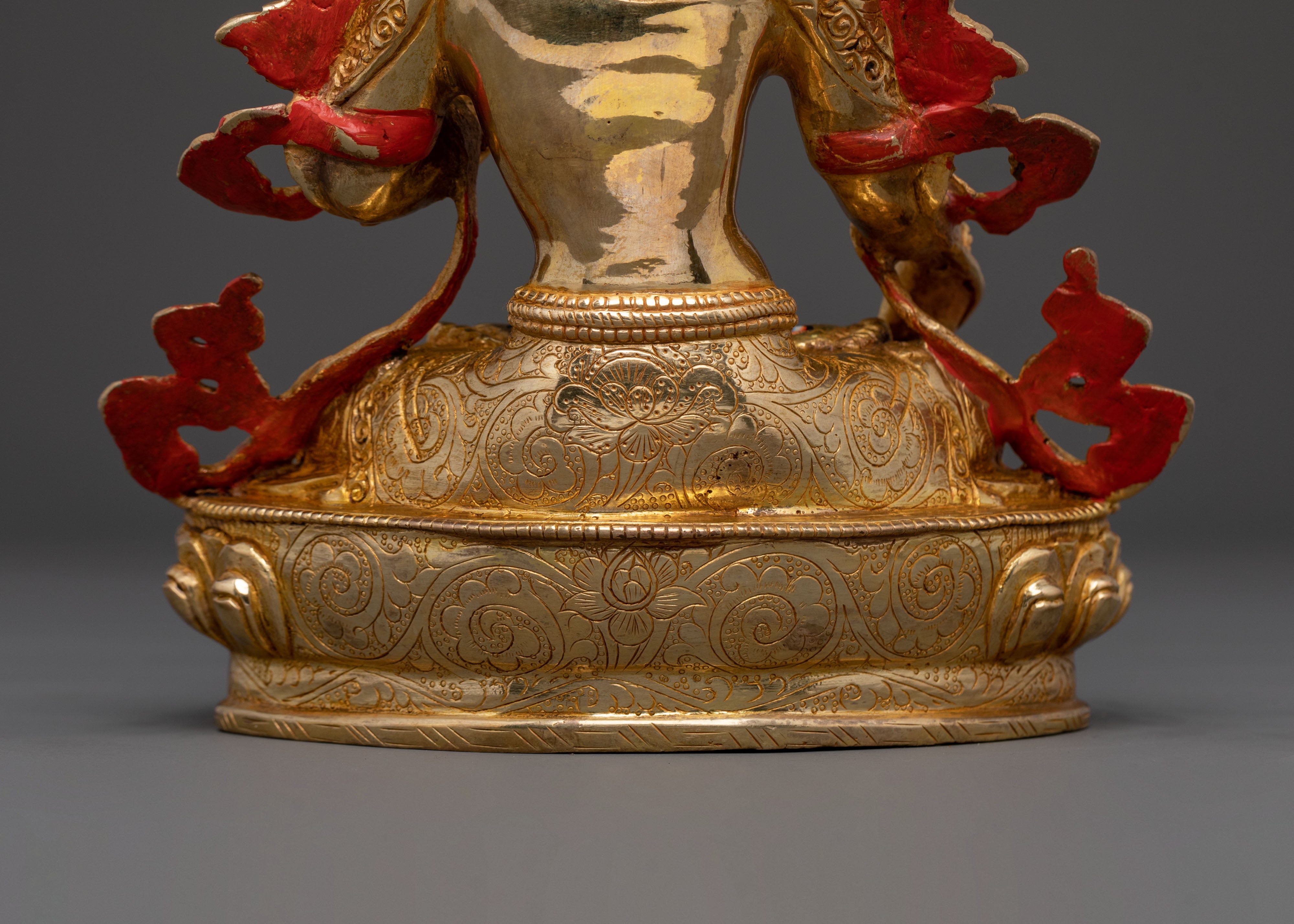 White Tara Statue | Handcrafted Golden Serenity