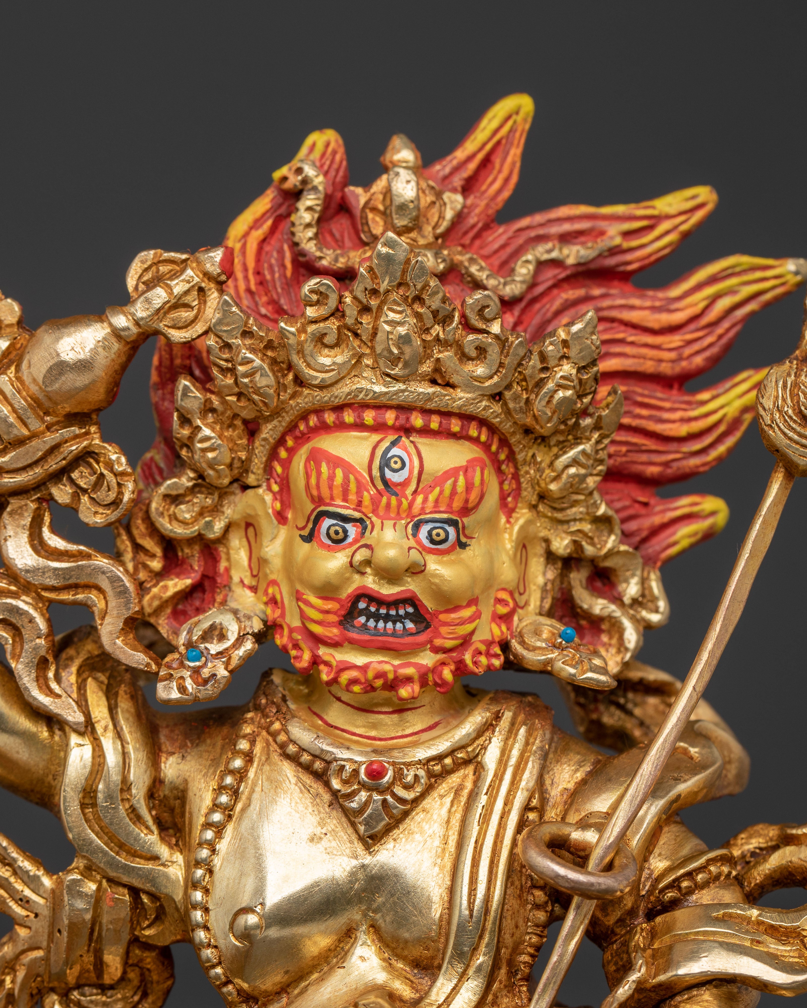 White Dzambhala Statue: Buddhist God of Wealth