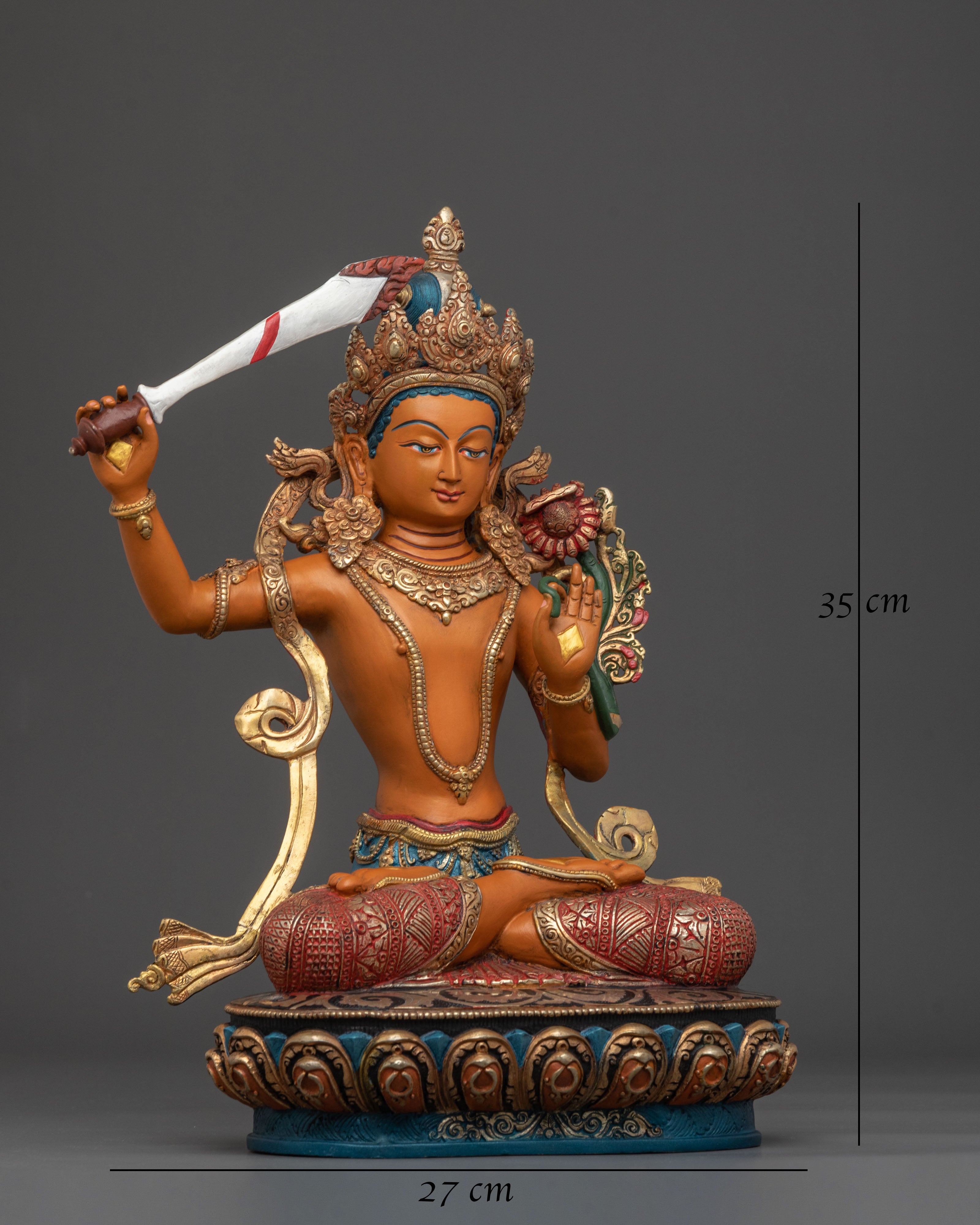 Manjushri Statue | Tibetan Bodhisattva of Wisdom