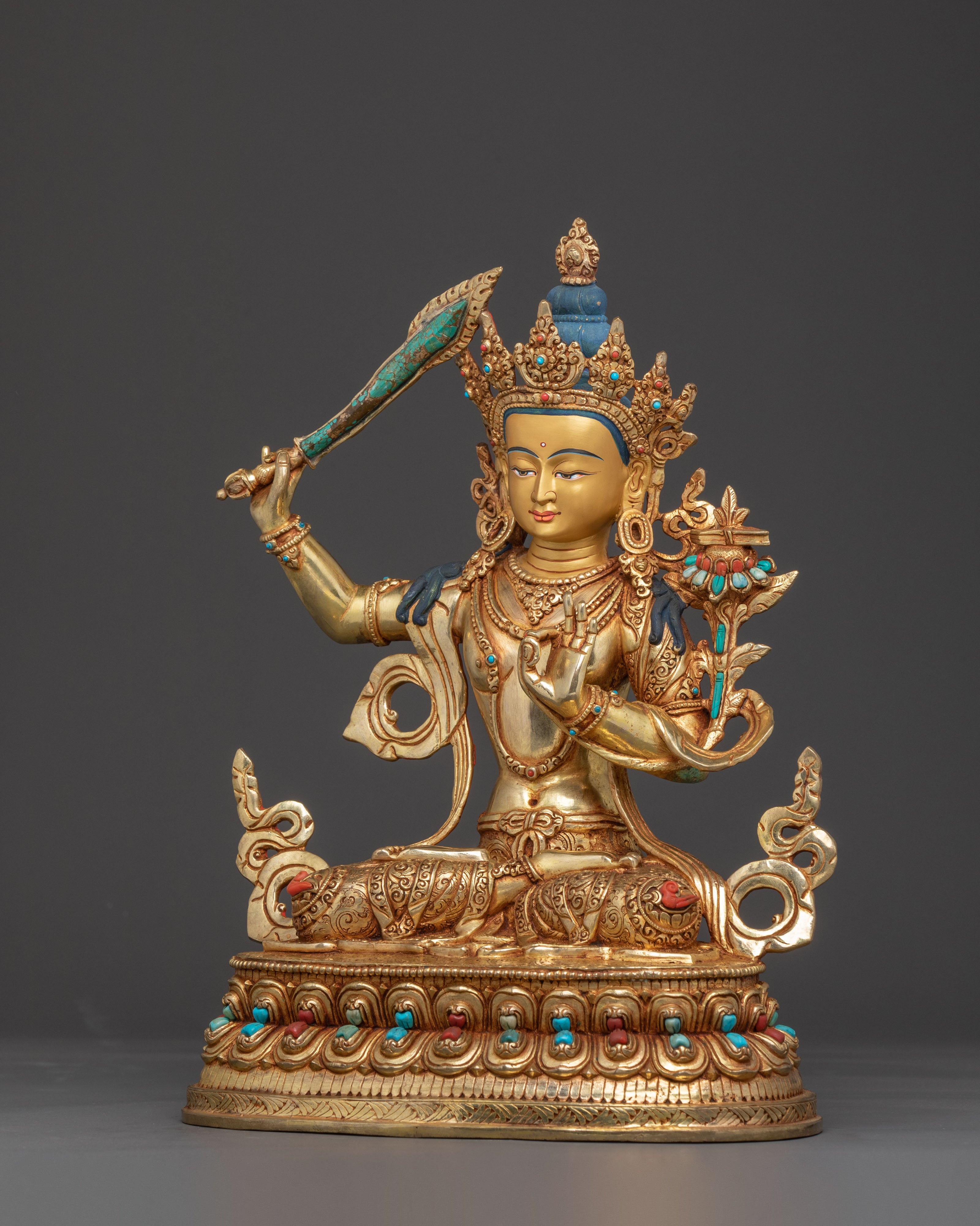Manjushri Spiritual Statue – Radiant Wisdom Art