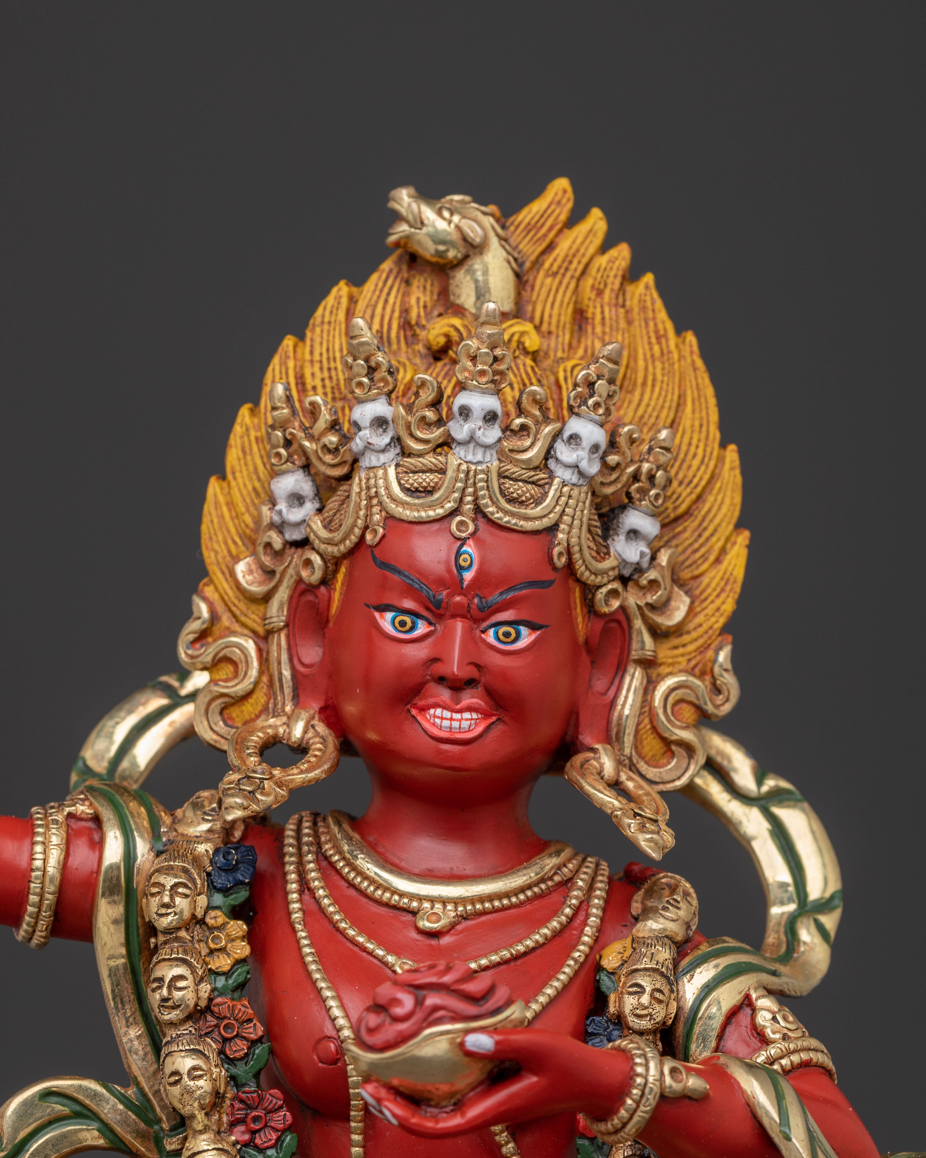 Dorje Phagmo Wrathful Statue: Union of wisdom