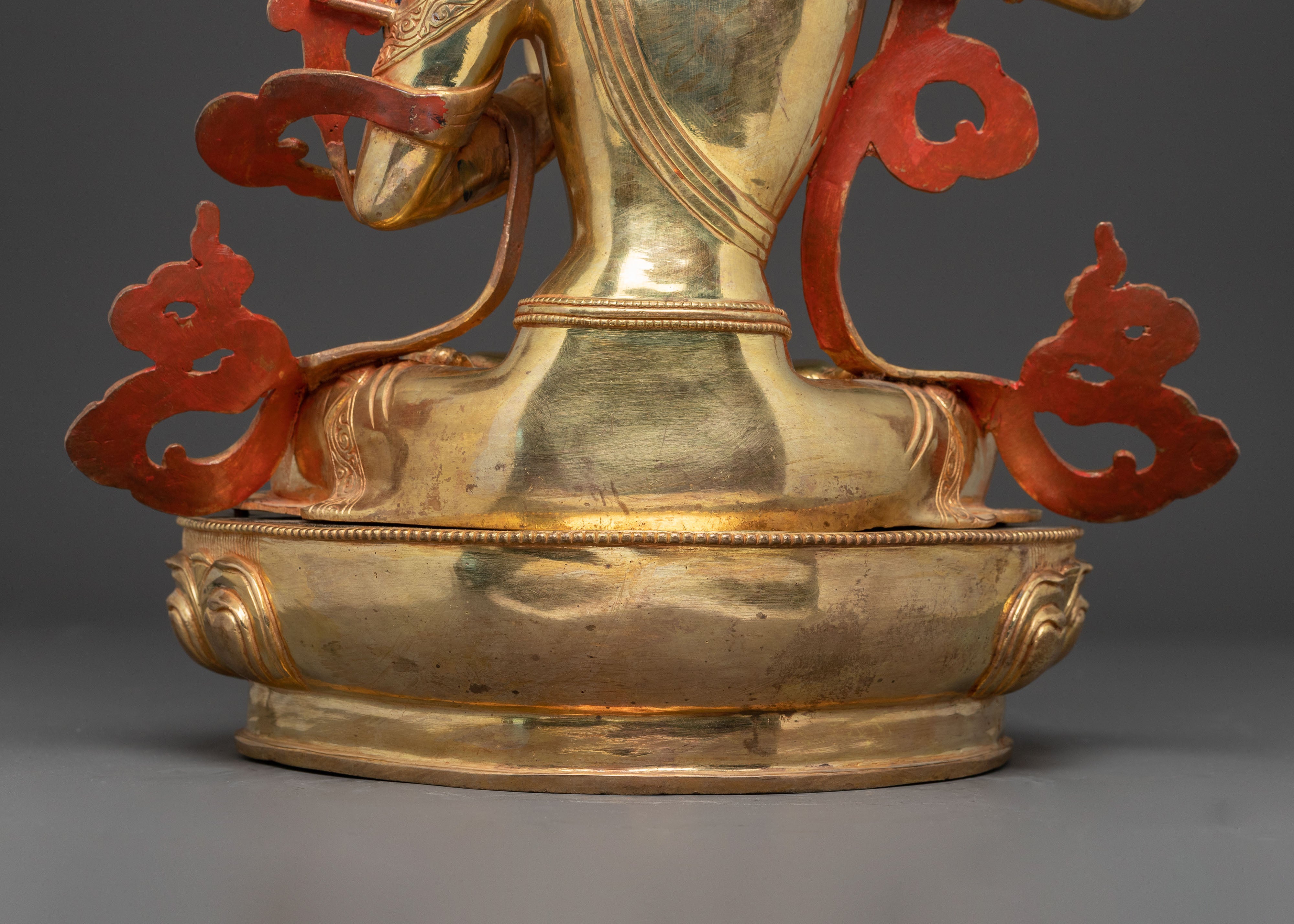 Golden Manjushri Bodhisattva Statue | Embodiment of Wisdom
