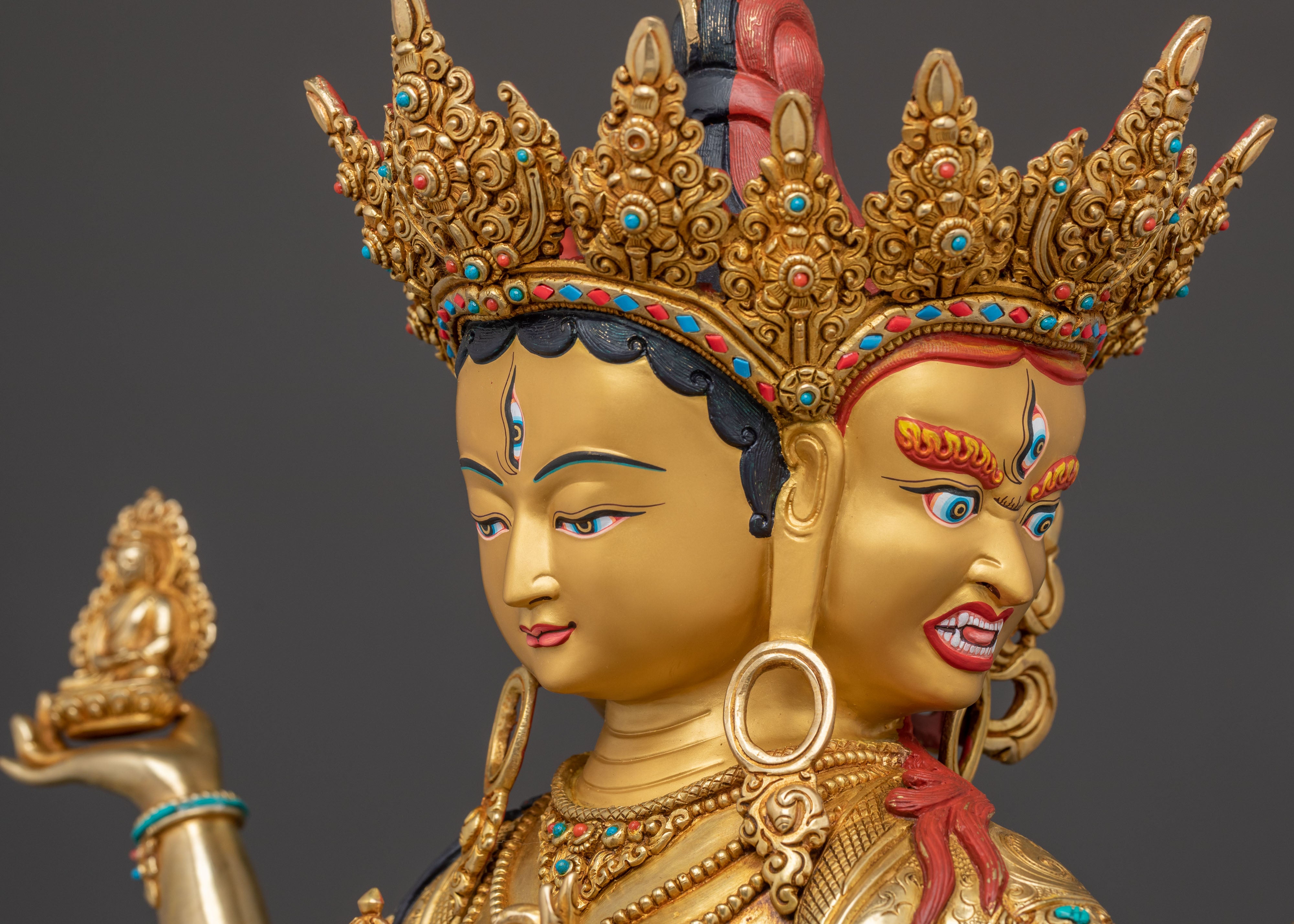 Namgyalma Divine Statue - Exquisite 24K Gold Gilded