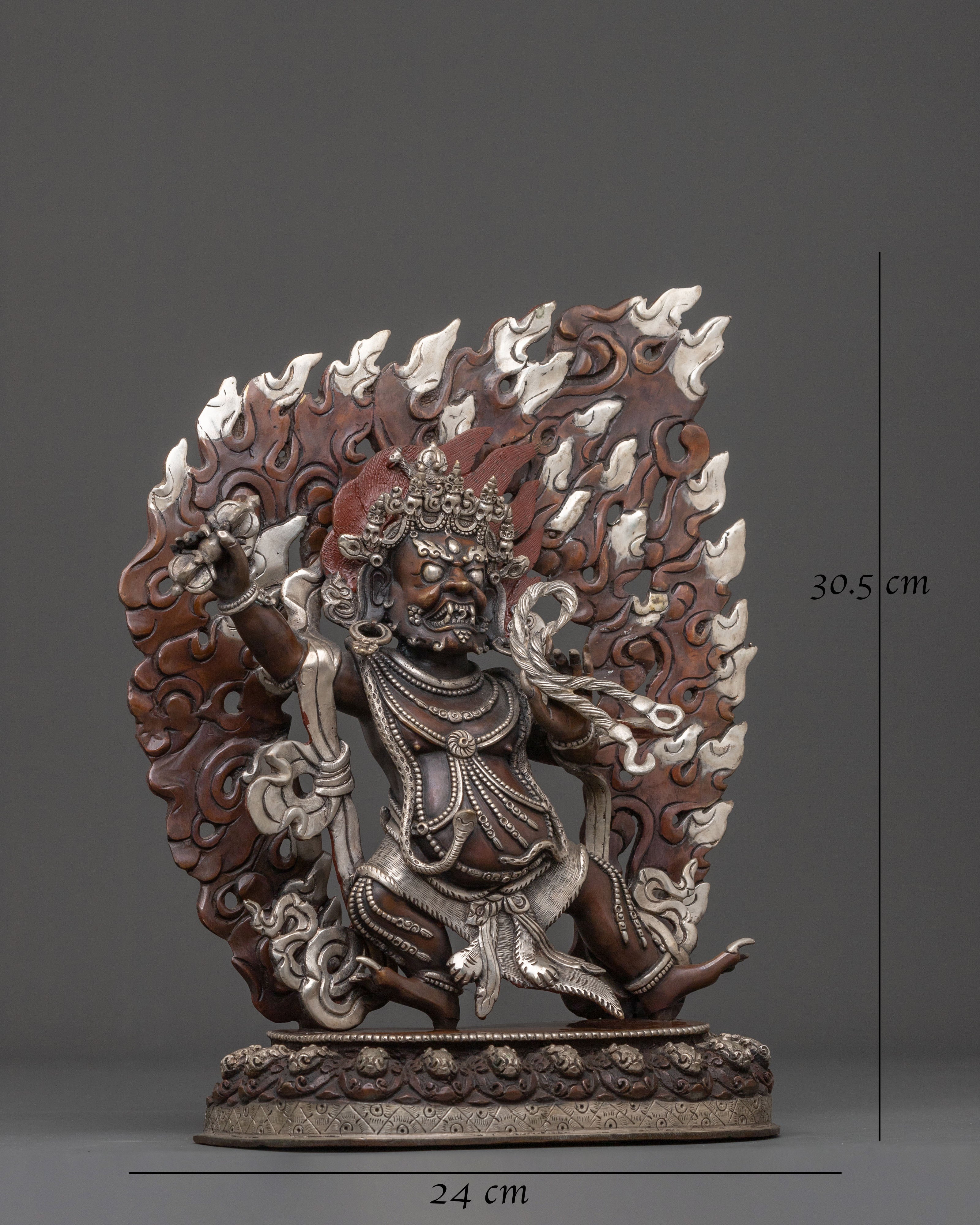 Vajrapani Divine Sculpture for Altar | Wrathful Protector Deity