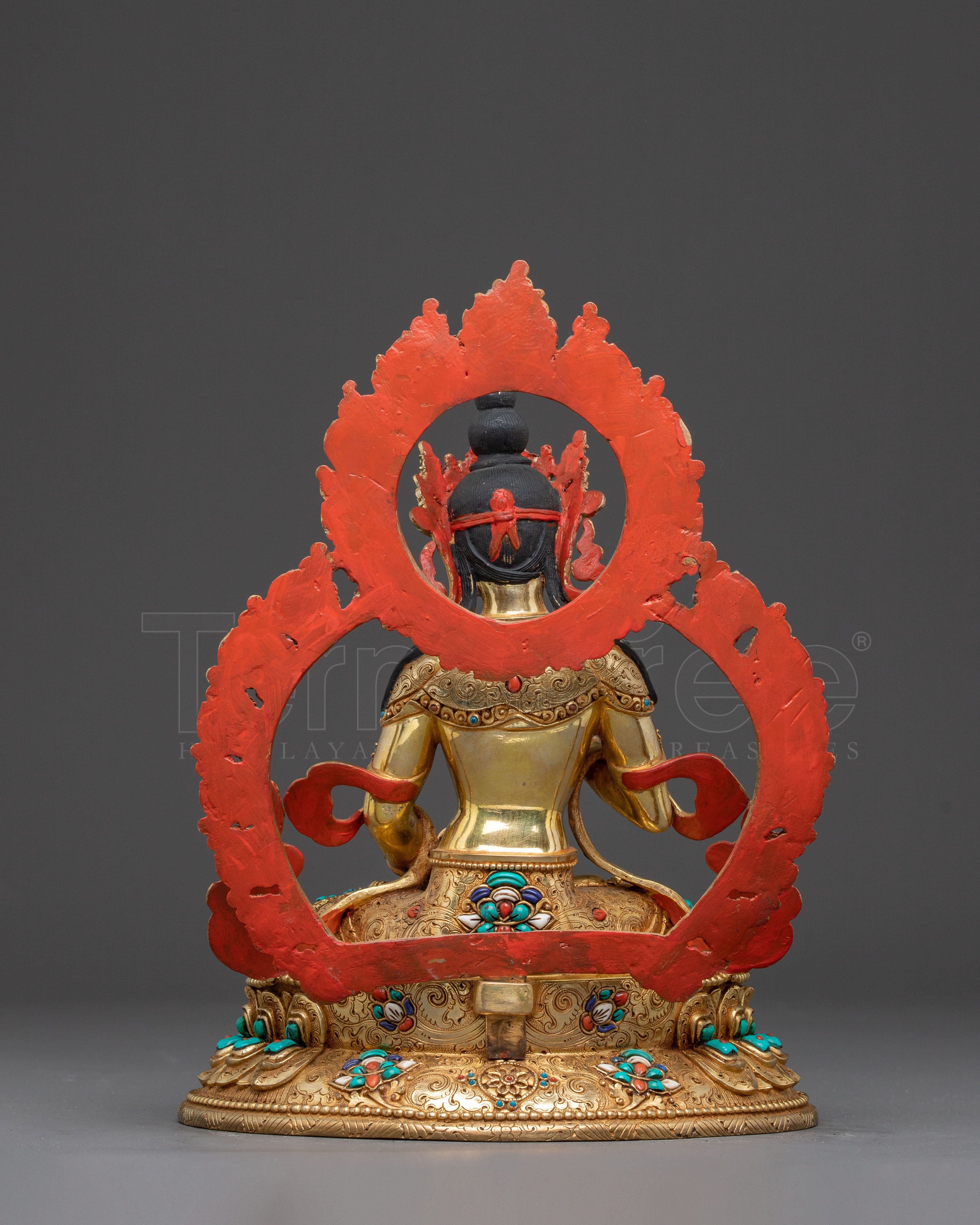 Handmade Himalayan Handcrafted Vajrasattva Copper Statue | Traditional Artwork